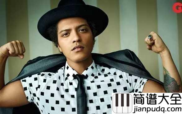 Grenade简谱__Bruno_Mars__因为你从未,从未,从未爱过我