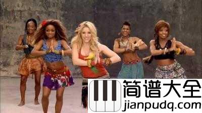 Waka_Waka简谱__Shakira___这就是盛夏的味道,音乐和舞蹈,足球和青春