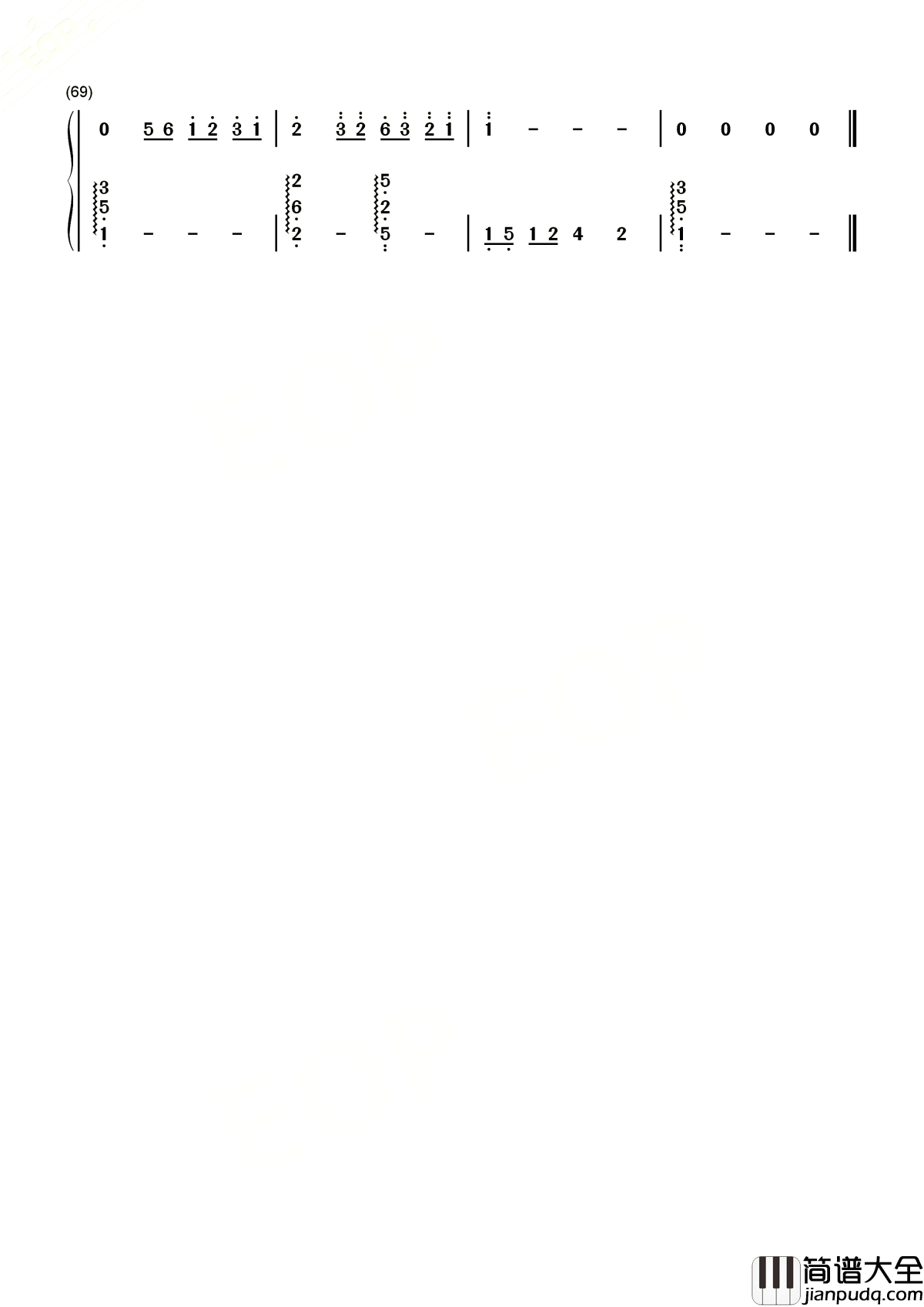 第三人称简谱_戚薇_北京女子图鉴插曲,难过时候不流泪
