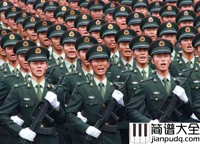 军人本色简谱__阎维文__假如有一天风雨来,风雨中会显出我军人的本色