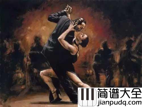 Por_Una_Cabeza(一步之遥)简谱__Carlos_Gardel__绝美西班牙探戈,小提琴与拉丁舞的完舞组合
