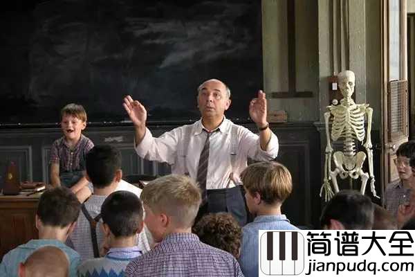 Vois_Sur_Ton_Chemin(遥望你的路途)简谱__放牛班的春天主题曲,致敬最无私奉献的师者