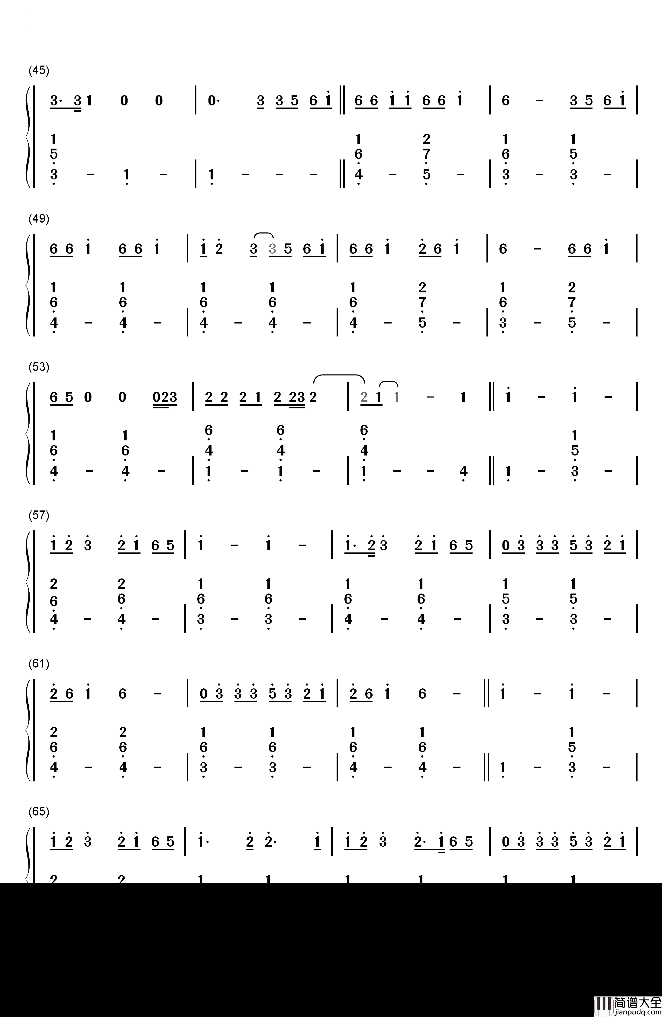 Don't_Leave钢琴简谱_数字双手_Snakehips_MØ