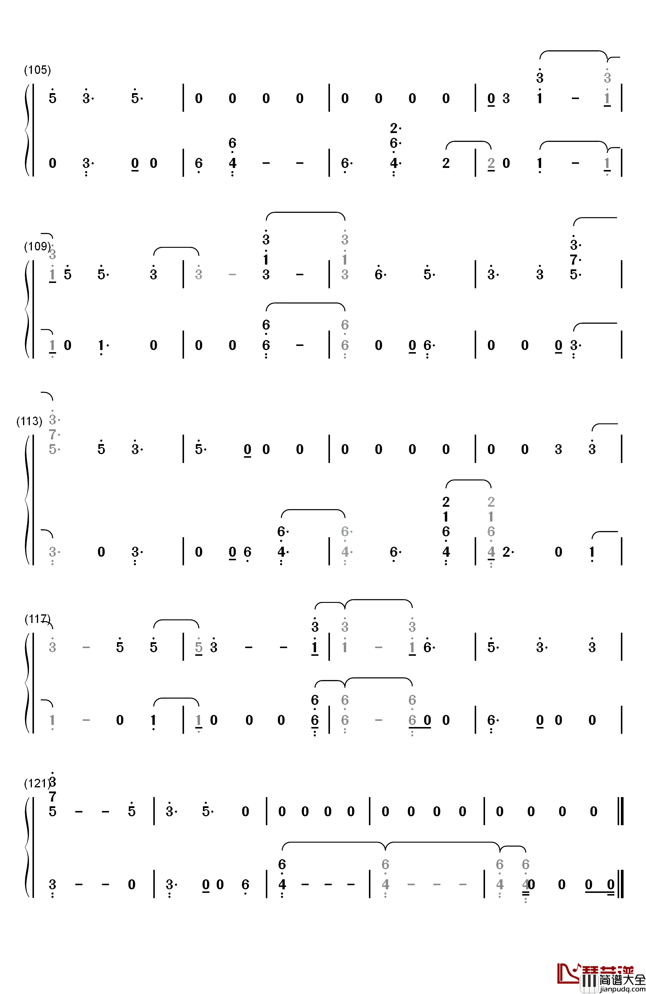 Yeah_Right钢琴简谱_数字双手_Joji