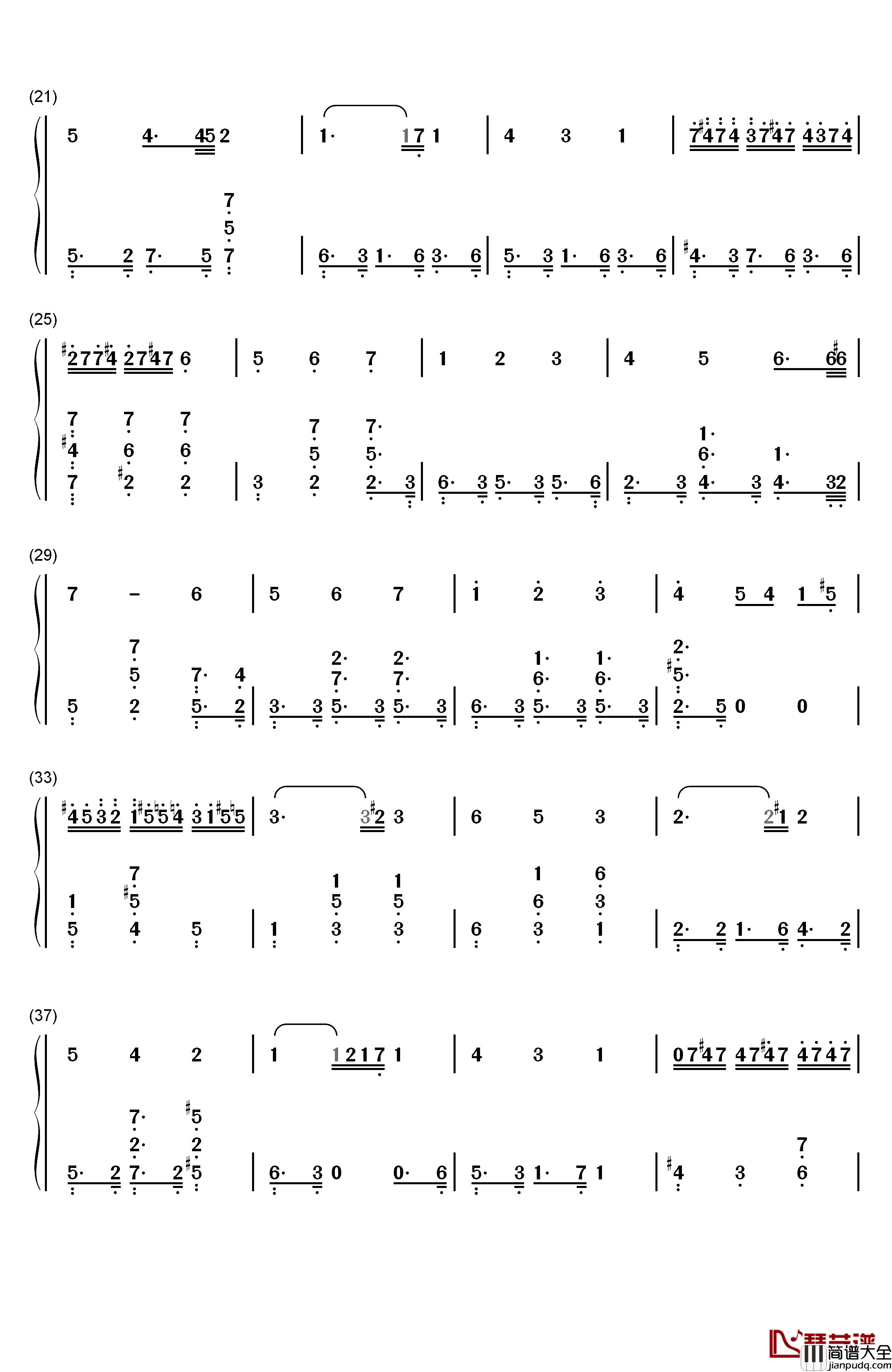 Magic_Waltz钢琴简谱_数字双手_Amedeo_Tommasi