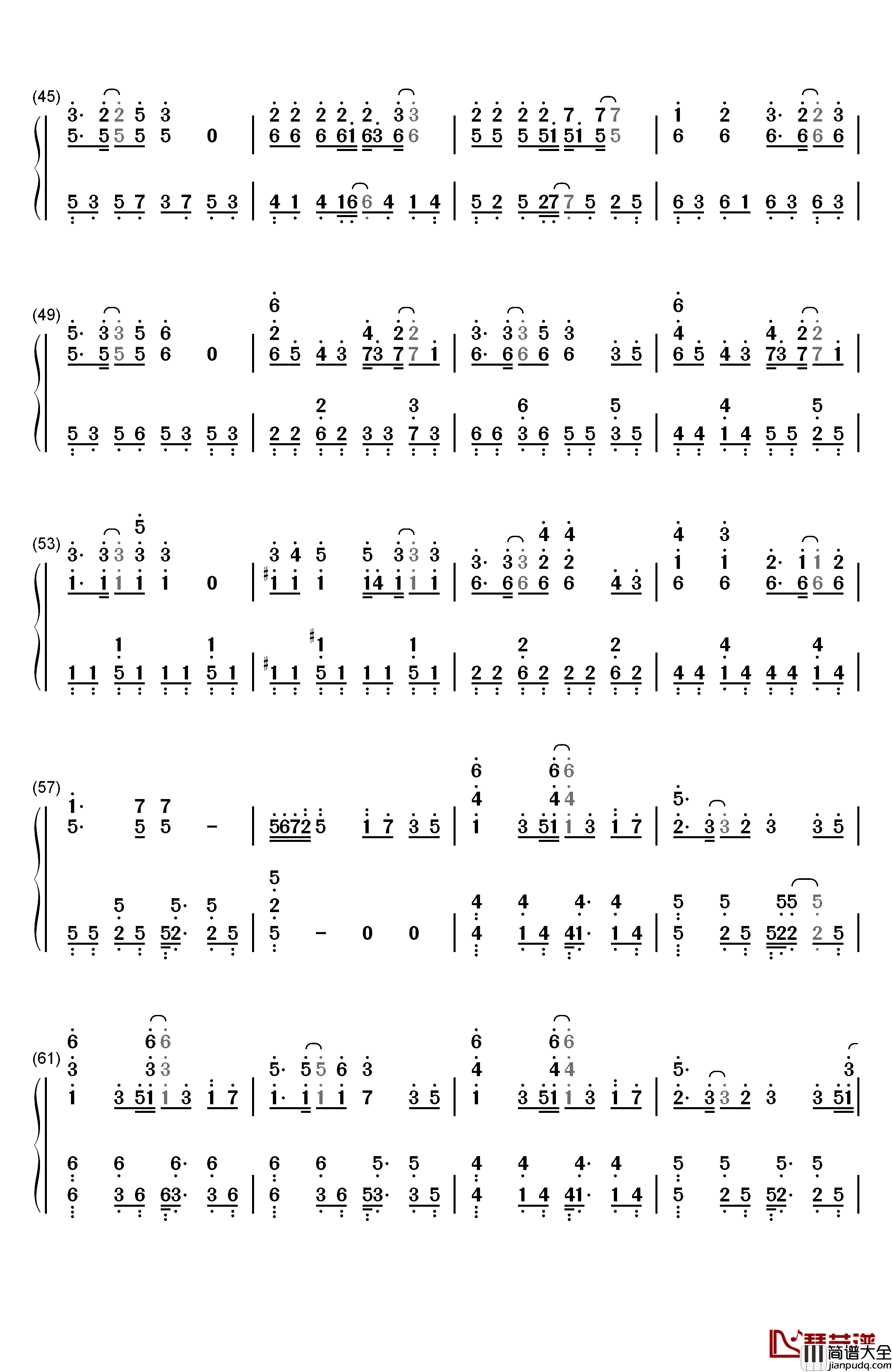 Late_in_Autumn钢琴简谱_数字双手_fripSide