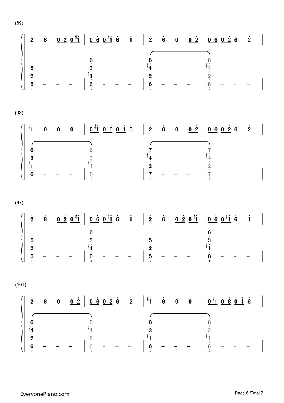 On_Melancholy_Hill钢琴简谱_数字双手_Gorillaz