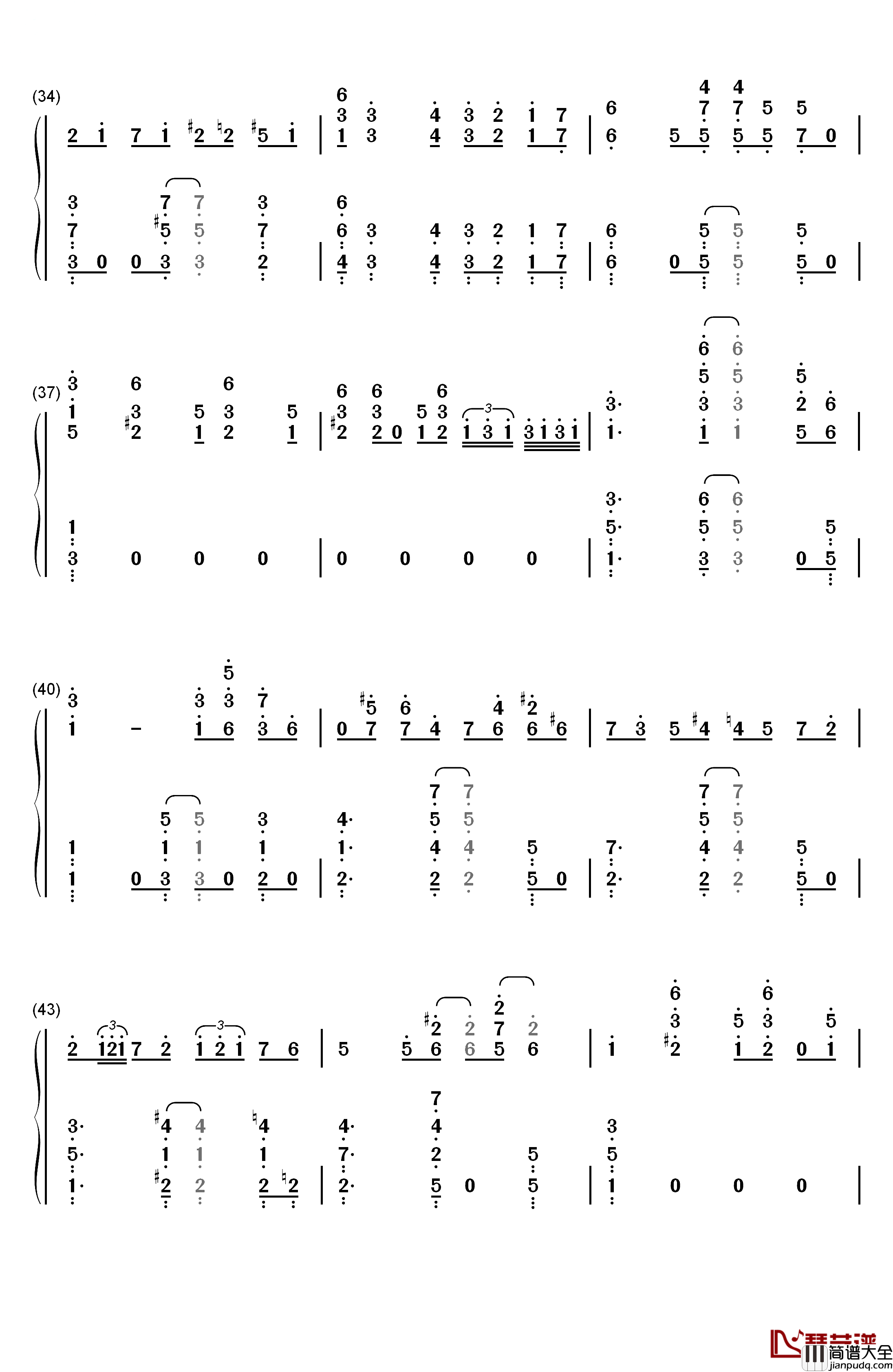 The_Crave钢琴简谱_数字双手_杰利·罗尔·莫顿__Jelly_Roll_Morton