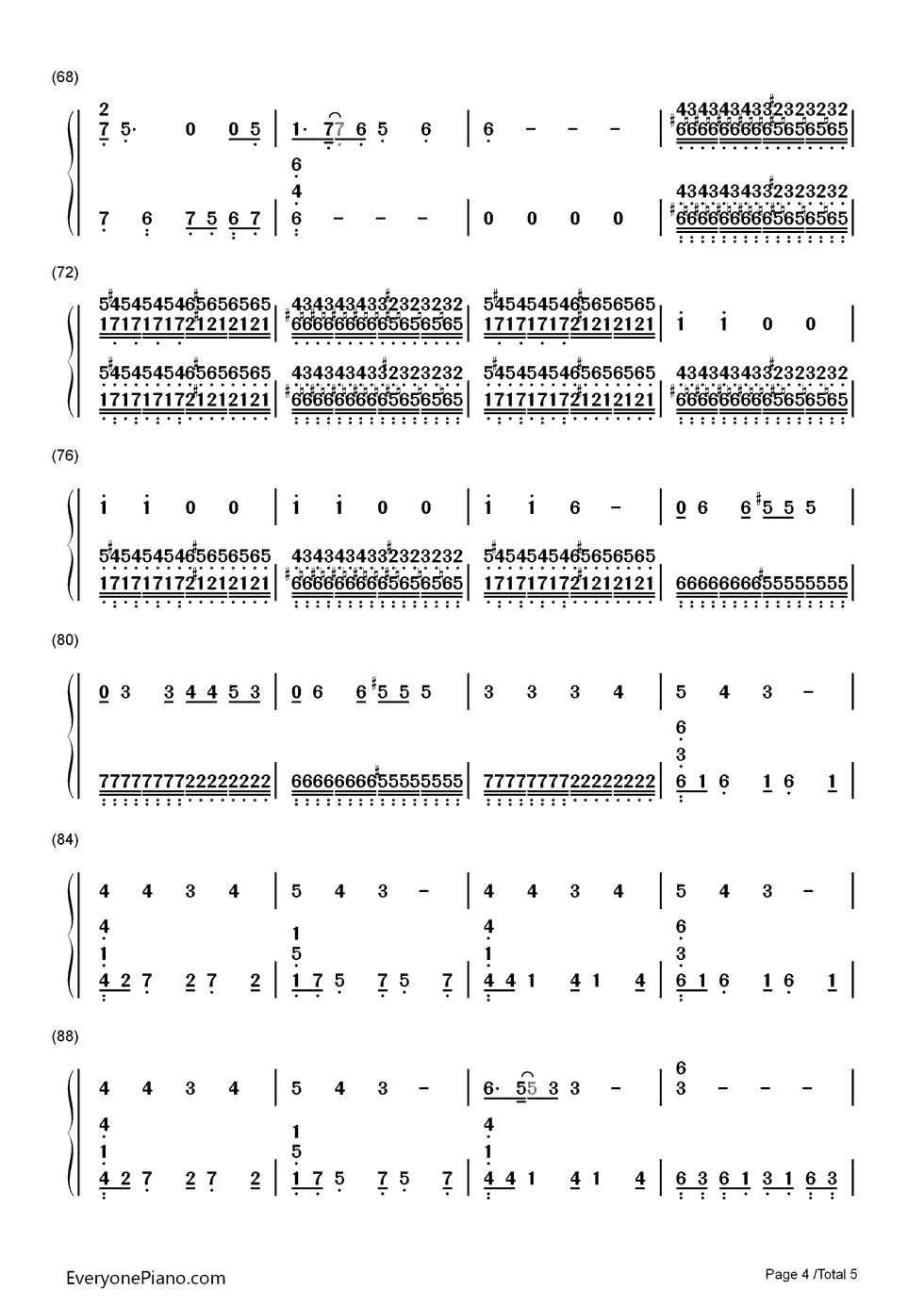 Chop_Suey钢琴简谱_数字双手_System_of_a_Down