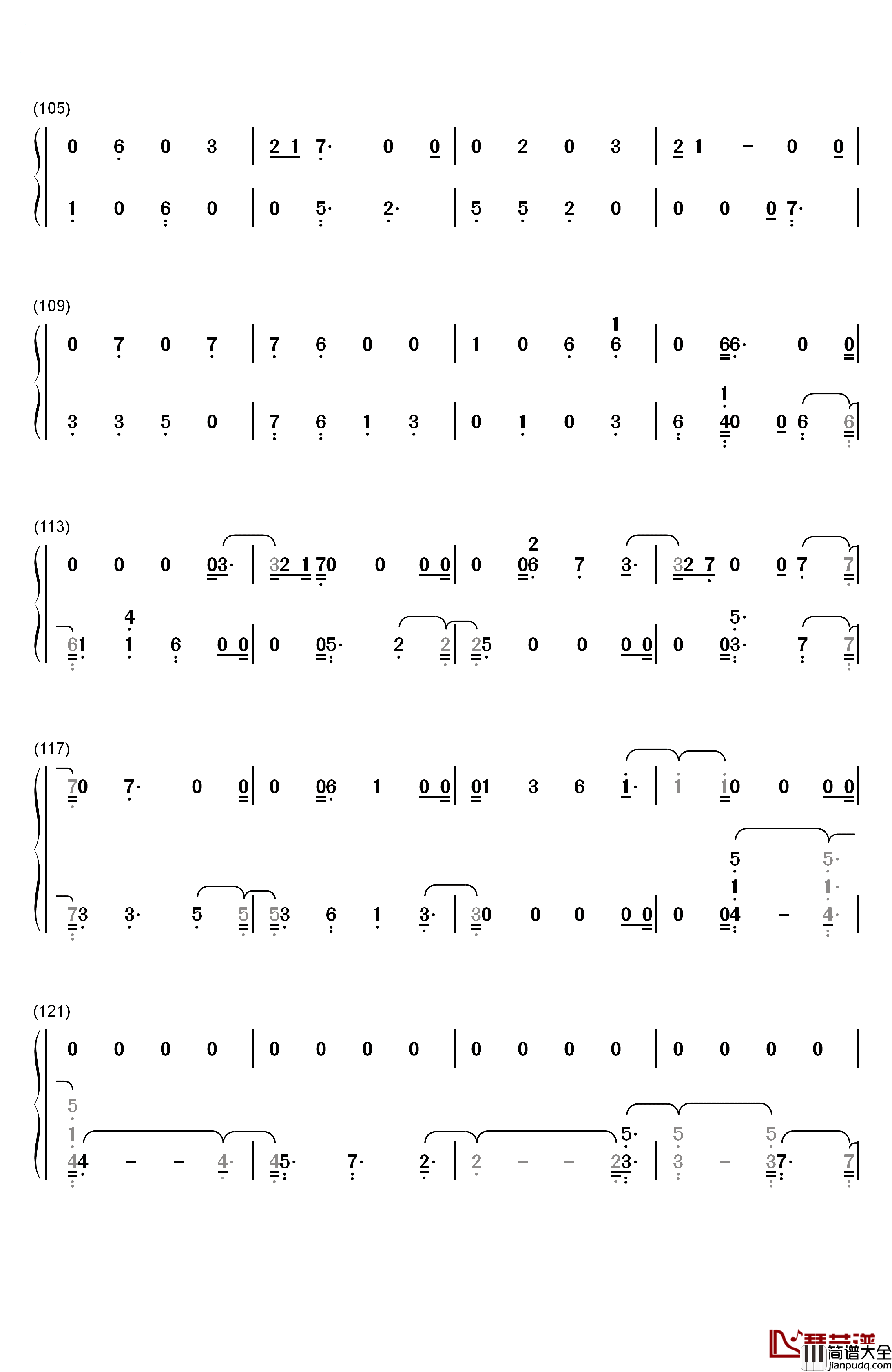 Entertainer钢琴简谱_数字双手_Zayn