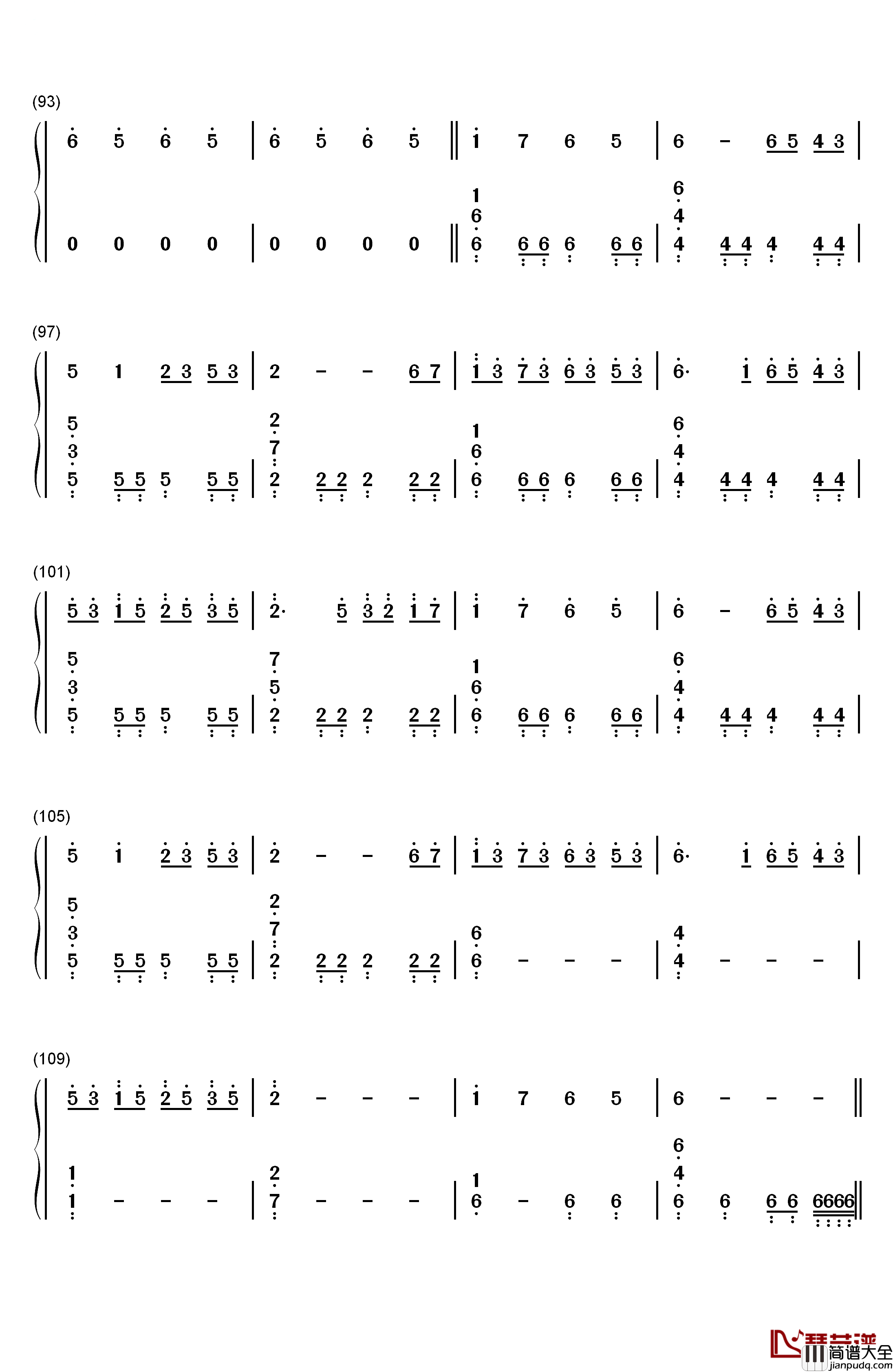 Eternal_Hope钢琴简谱_数字双手_Clinton_Ngan