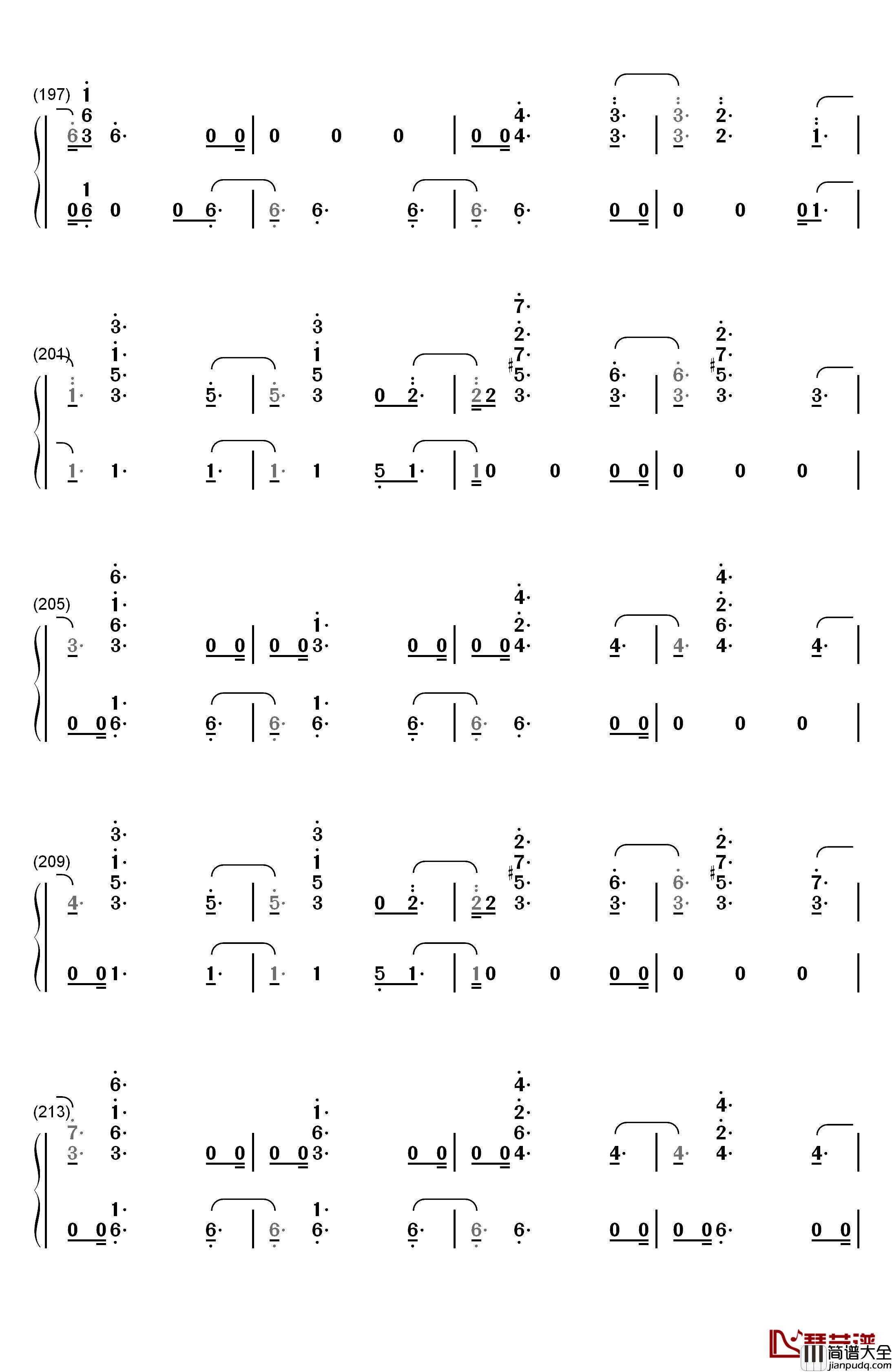 Candy_Cane_Lane钢琴简谱_数字双手_Sia