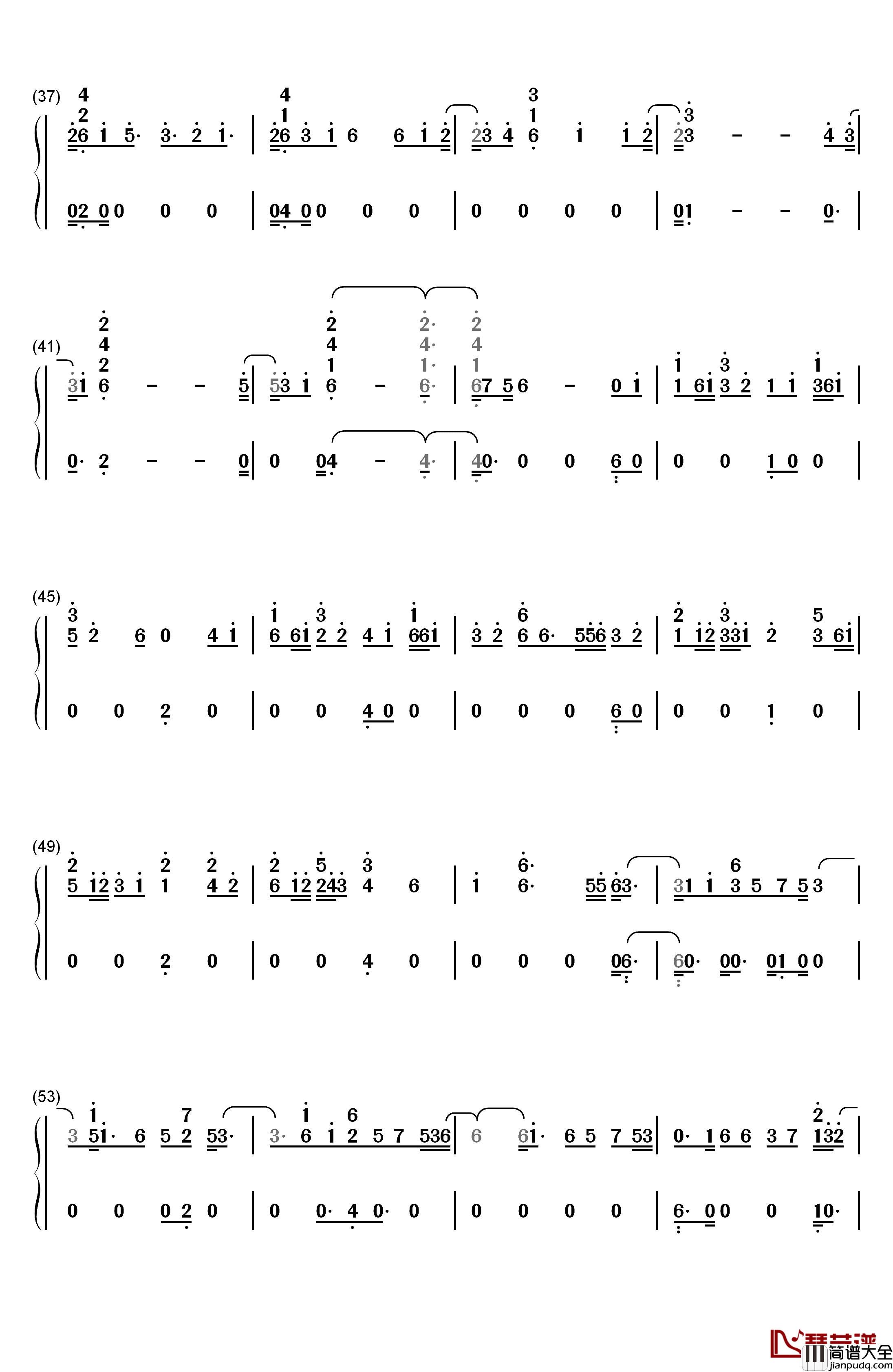 Angel钢琴简谱_数字双手_Fifth_Harmony