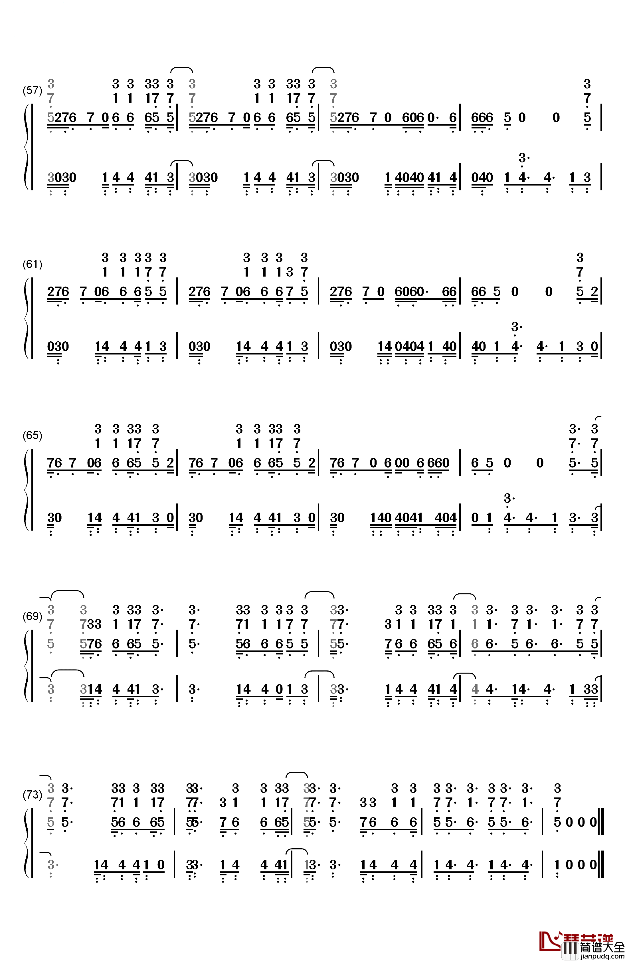 Bon_Appetit钢琴简谱_数字双手_Katy_Perry