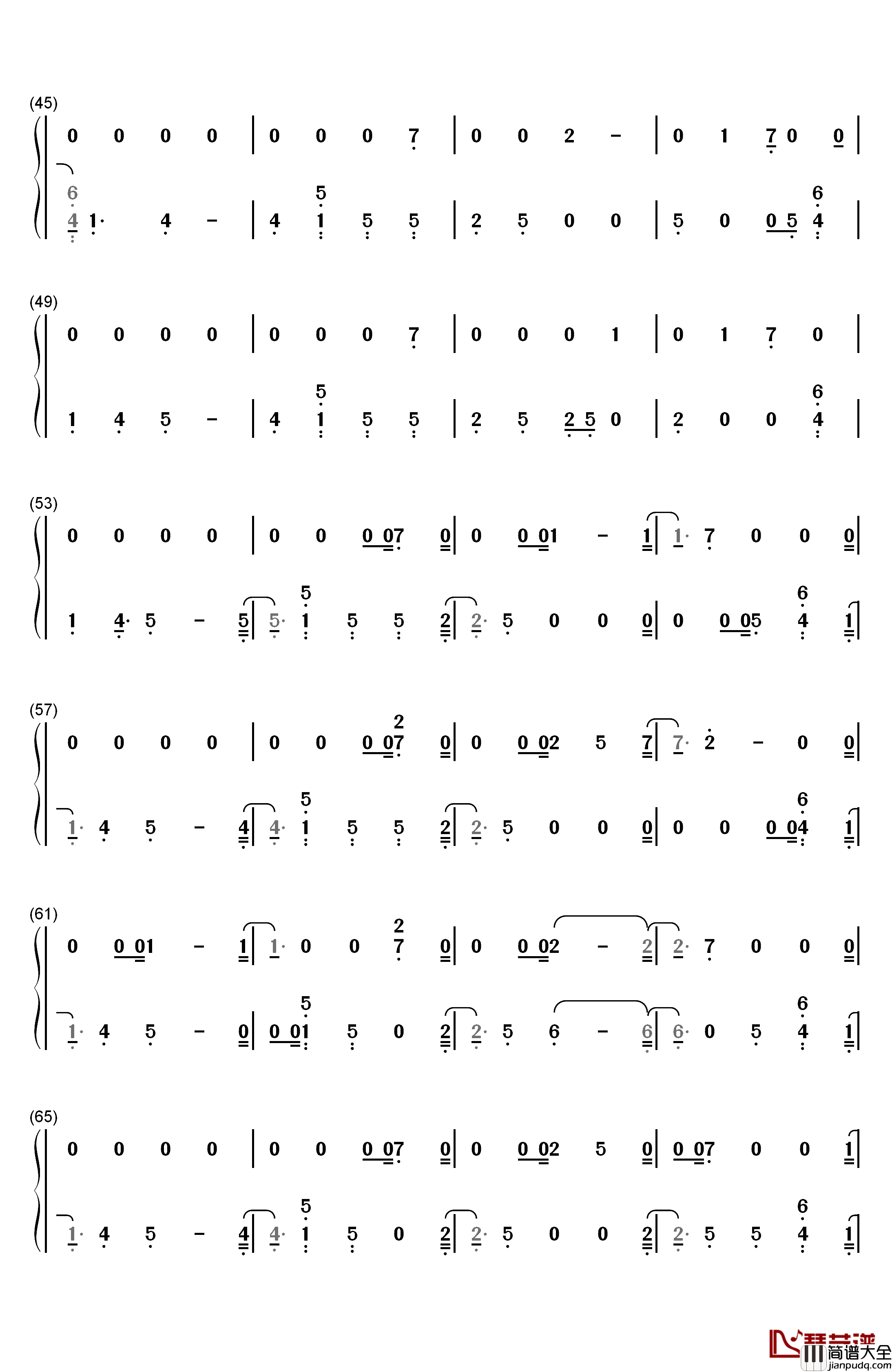 So_It_Goes…钢琴简谱_数字双手_Taylor_Swift