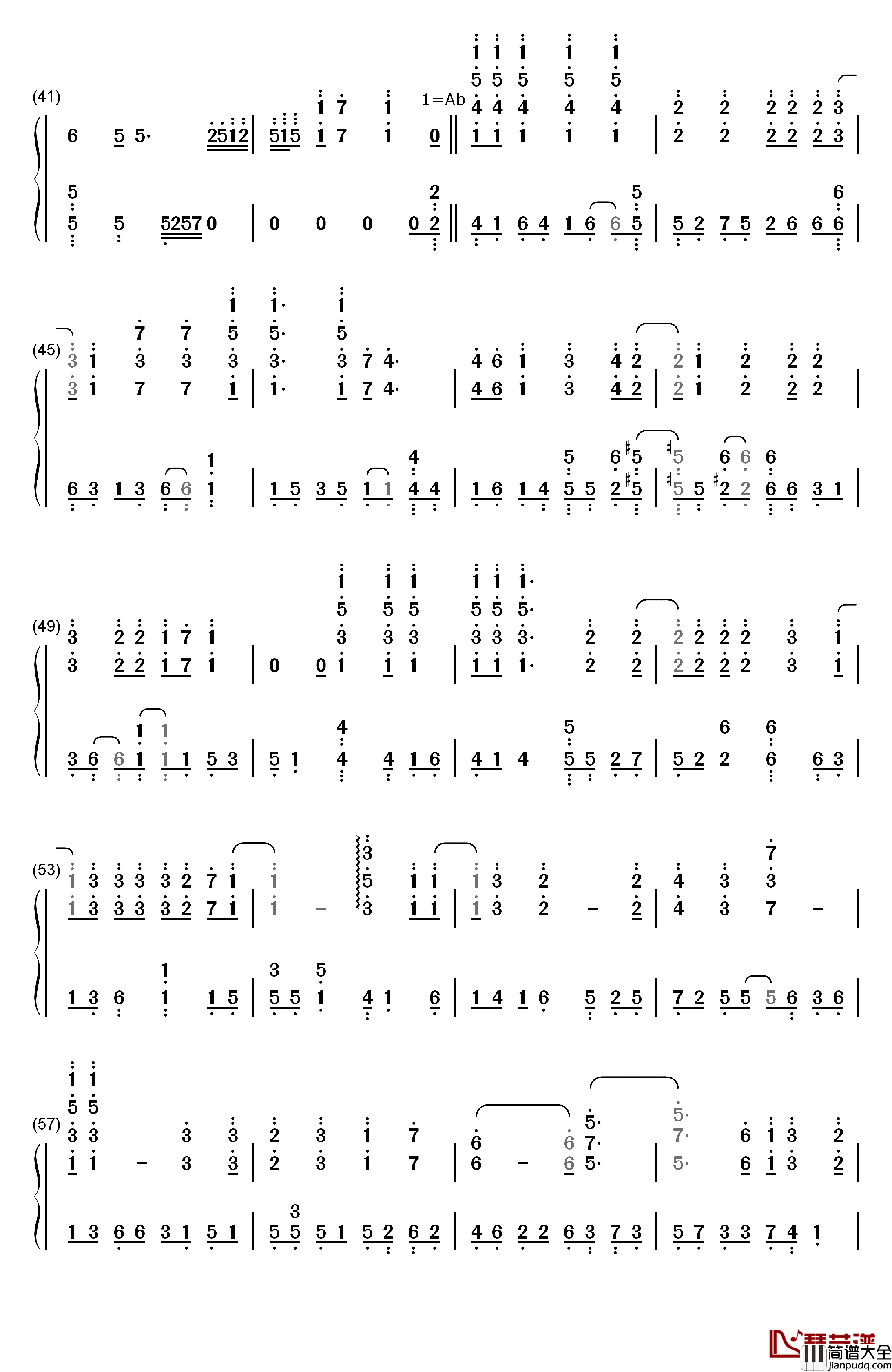 Elemental_World钢琴简谱_数字双手_ChouCho