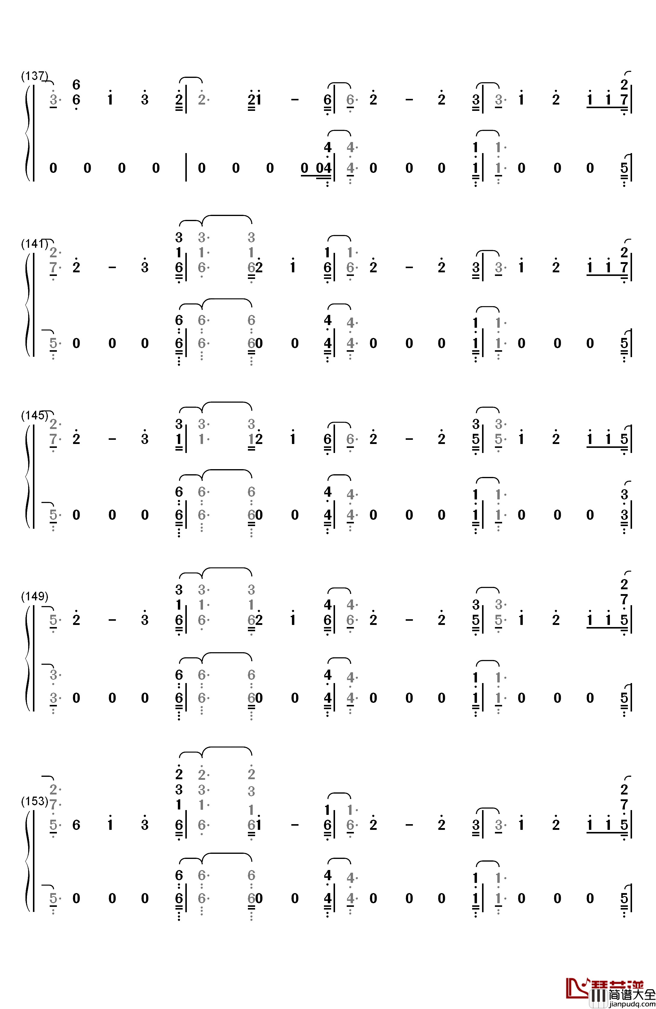 Stargazing钢琴简谱_数字双手_Kygo