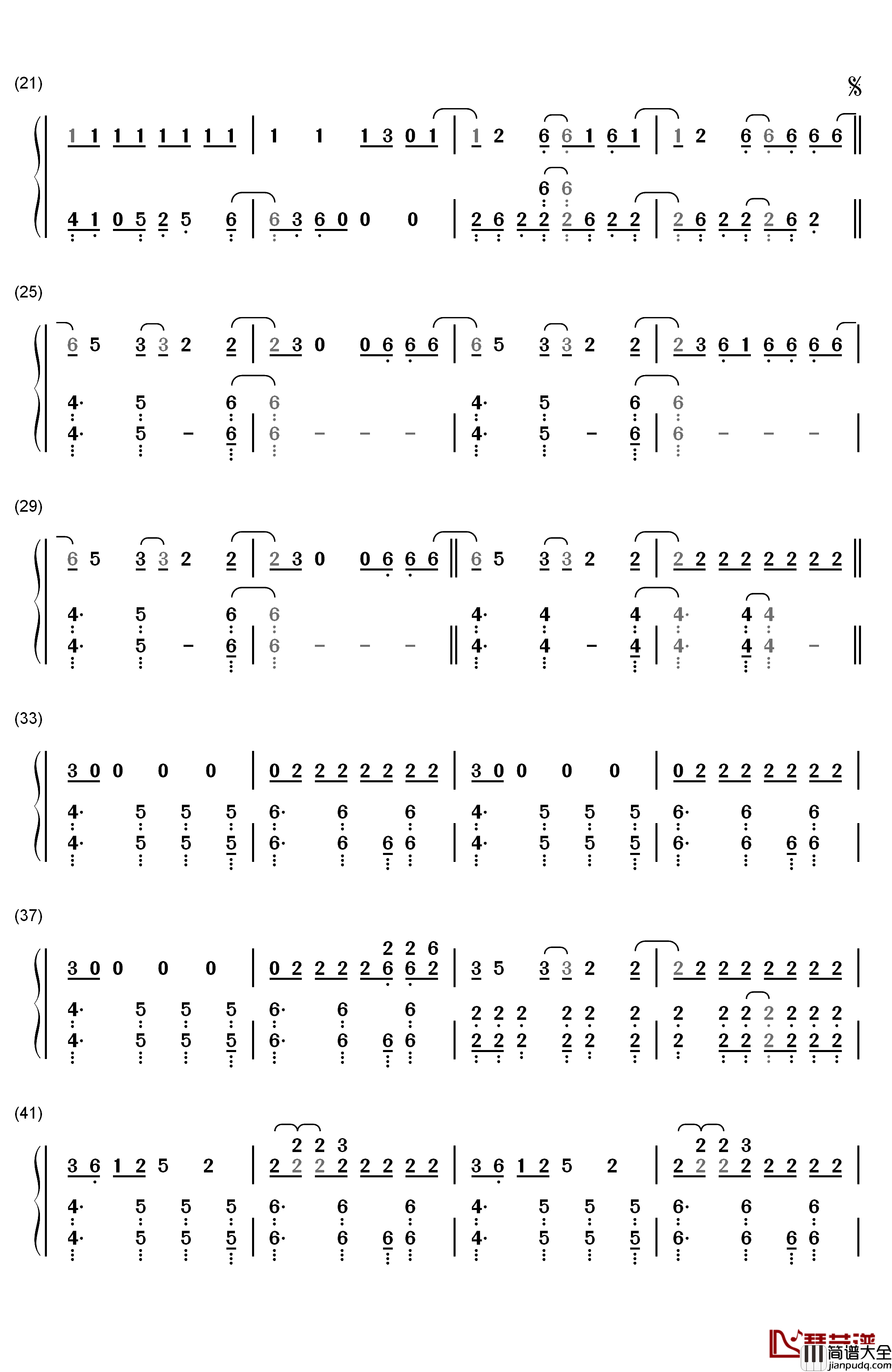 On_My_Mind钢琴简谱_数字双手_Ellie_Goulding