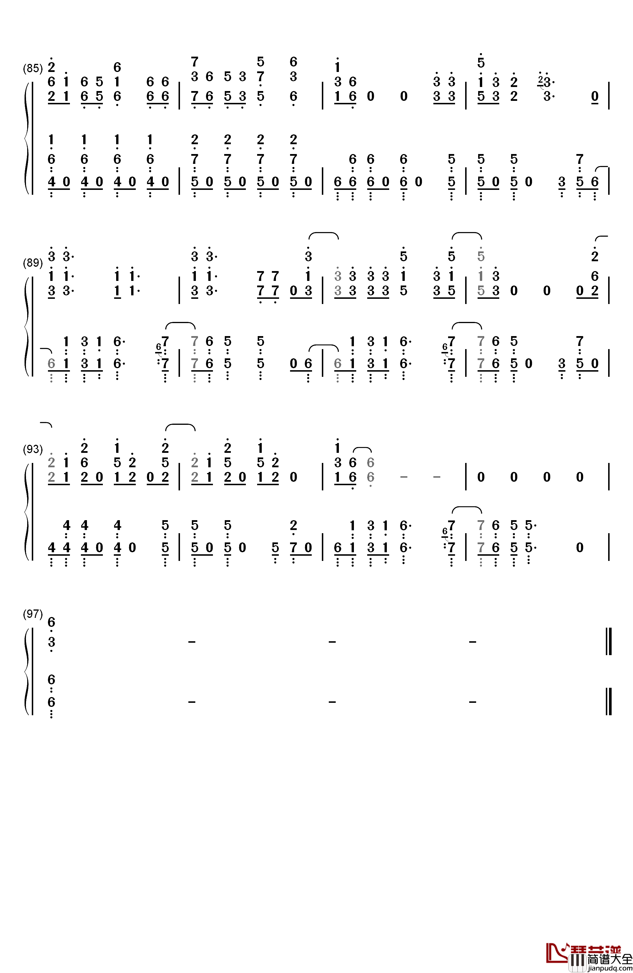 Beat_It钢琴简谱_数字双手_迈克尔·杰克逊__Michael_Jackson
