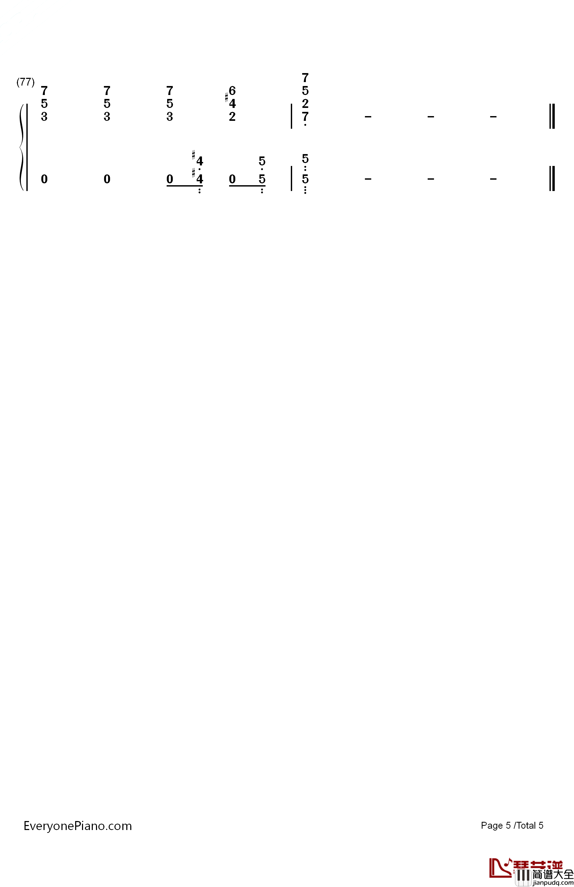 Love_Song钢琴简谱_数字双手_Sara_Bareilles