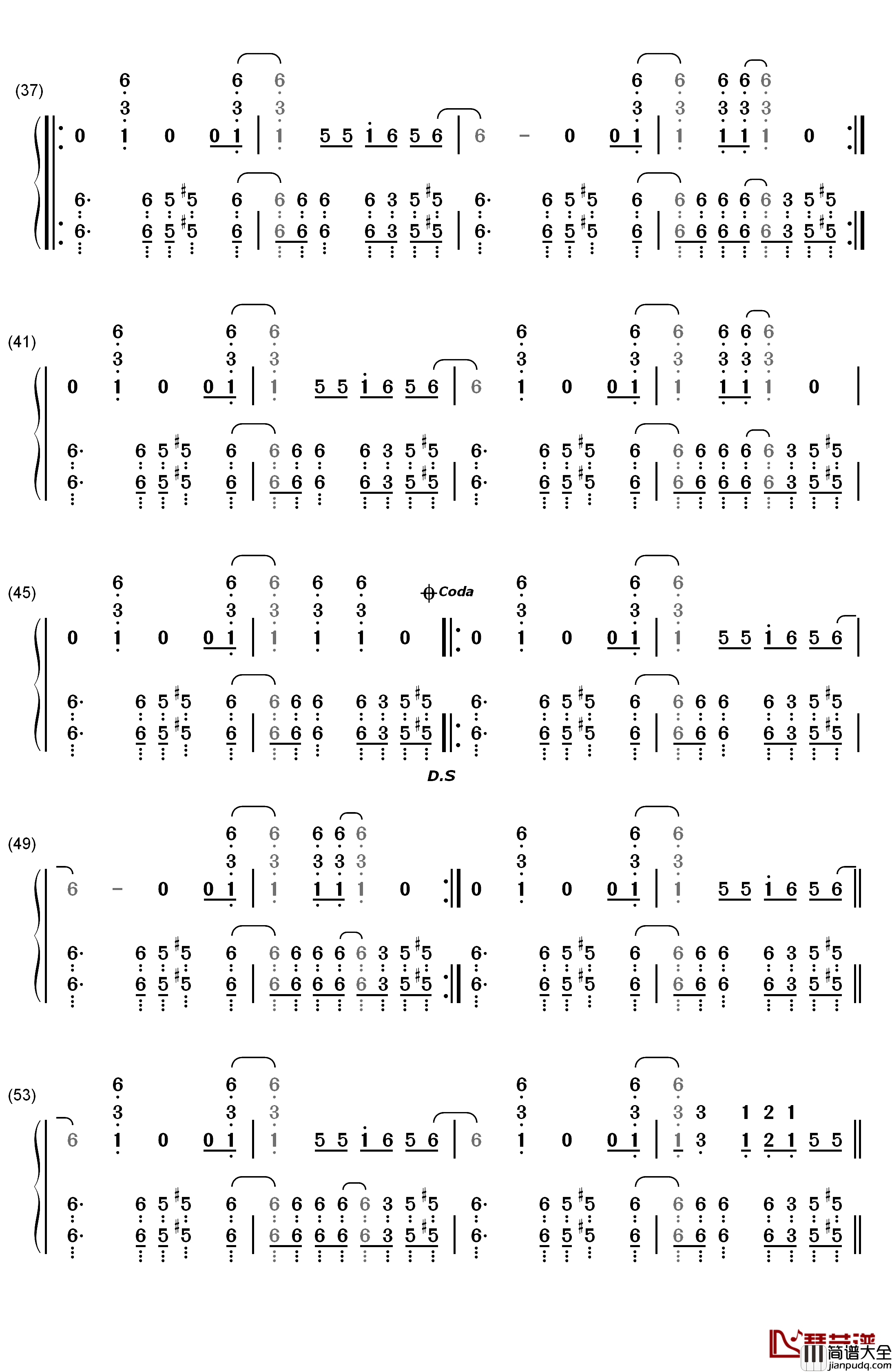 For_a_Better_Day钢琴简谱_数字双手_Avicii