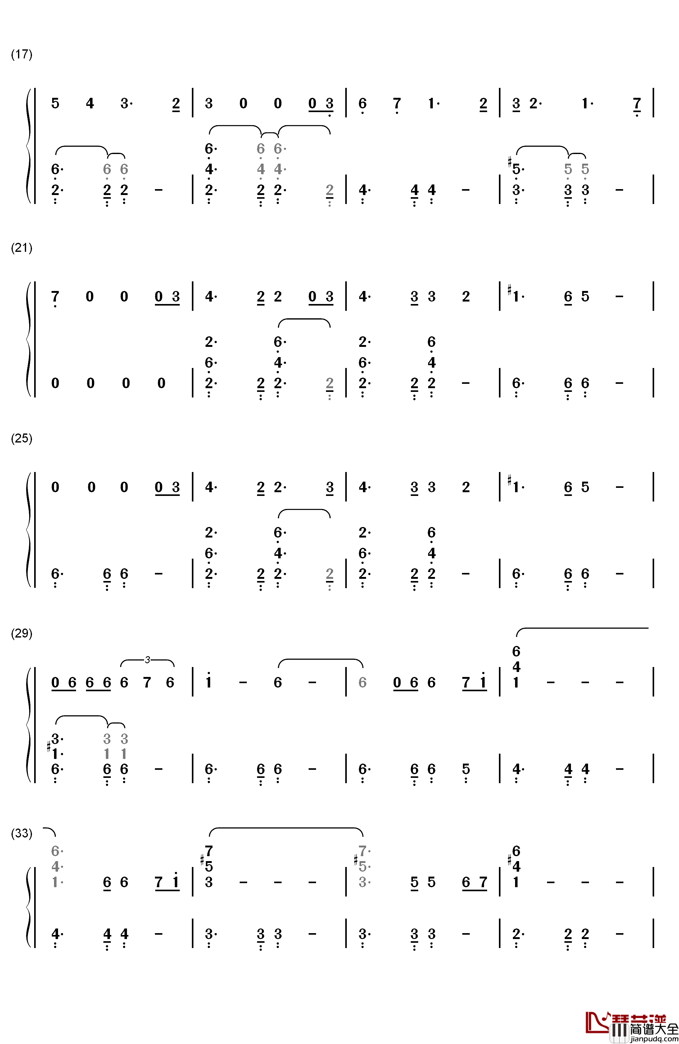 24钢琴简谱_数字双手_Lana_Del_Rey
