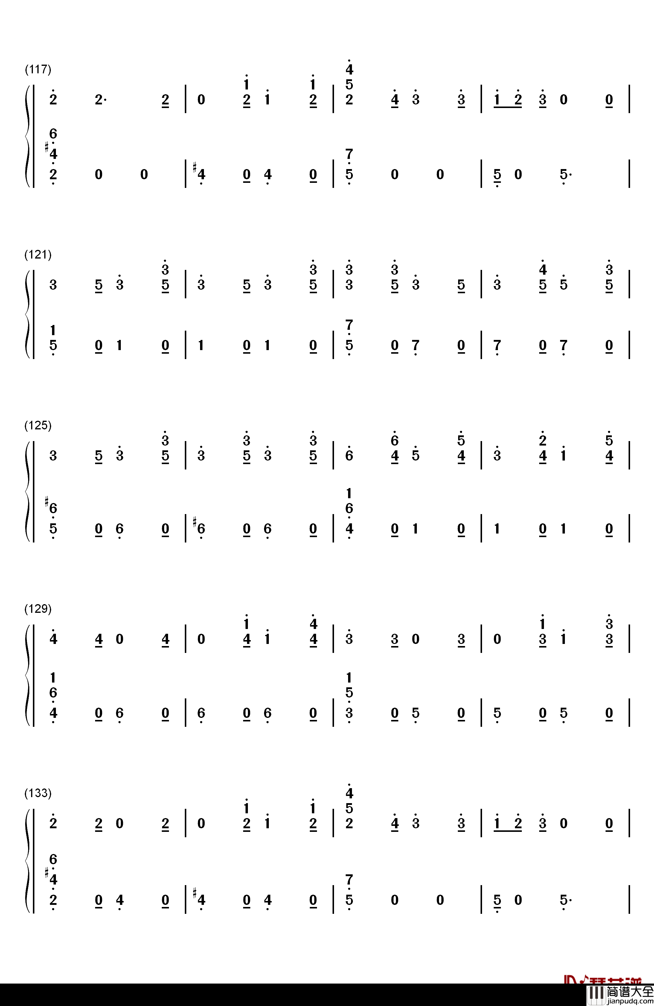 Candy_Cane_Lane钢琴简谱_数字双手_Sia