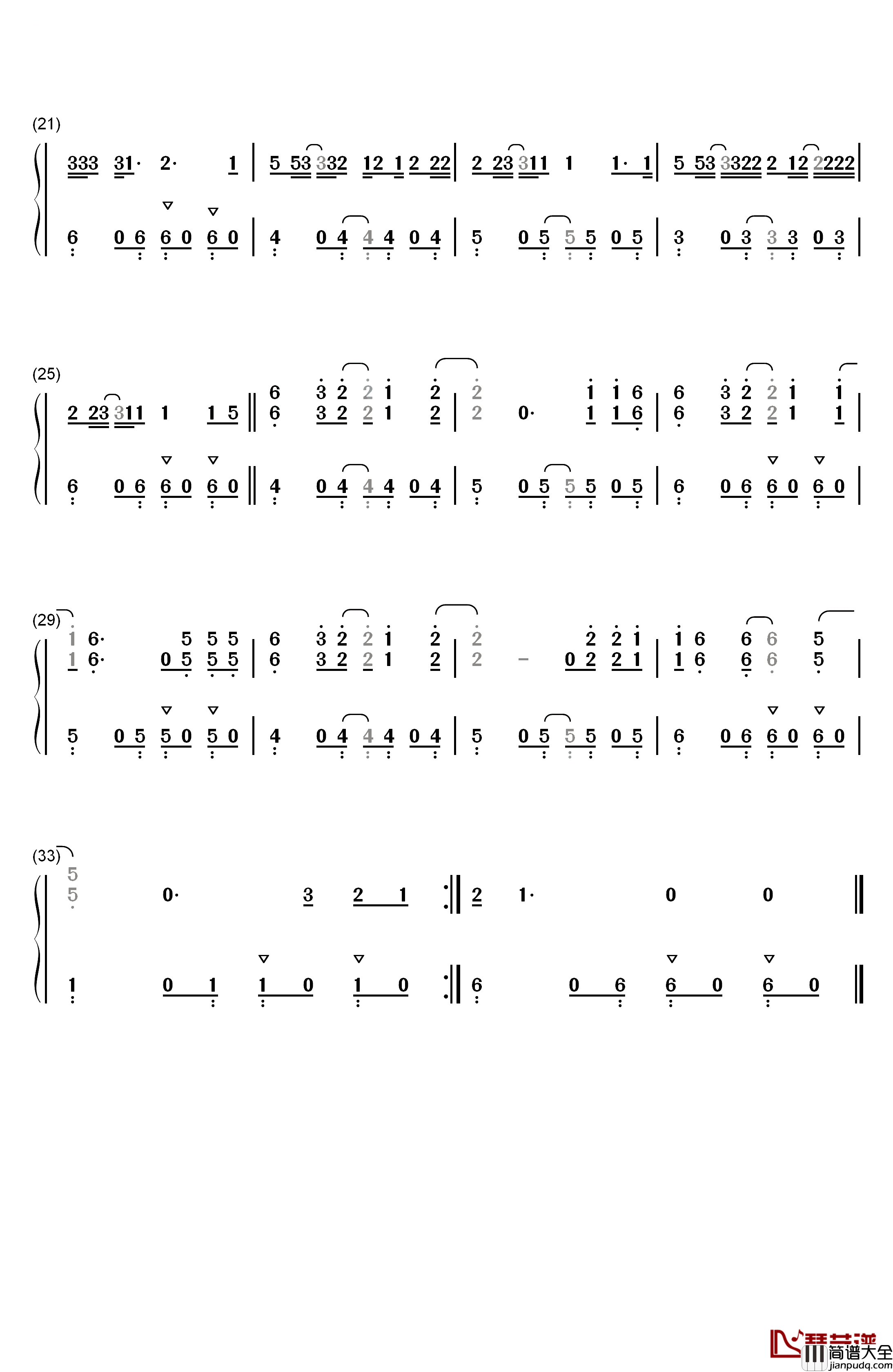 Love_Scenario钢琴简谱_数字双手_iKON