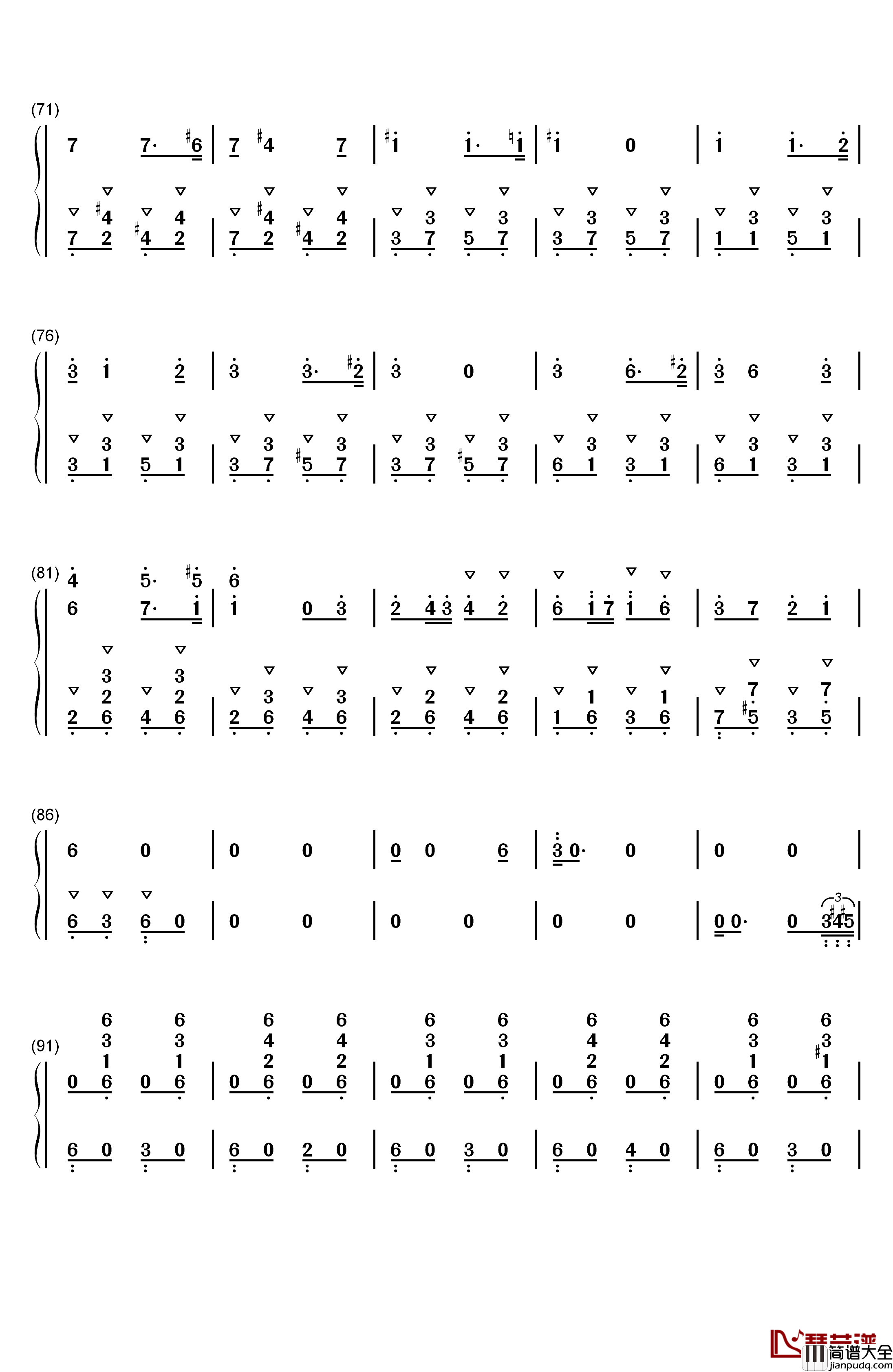 苏维埃进行曲钢琴简谱_数字双手_James_Hannigan