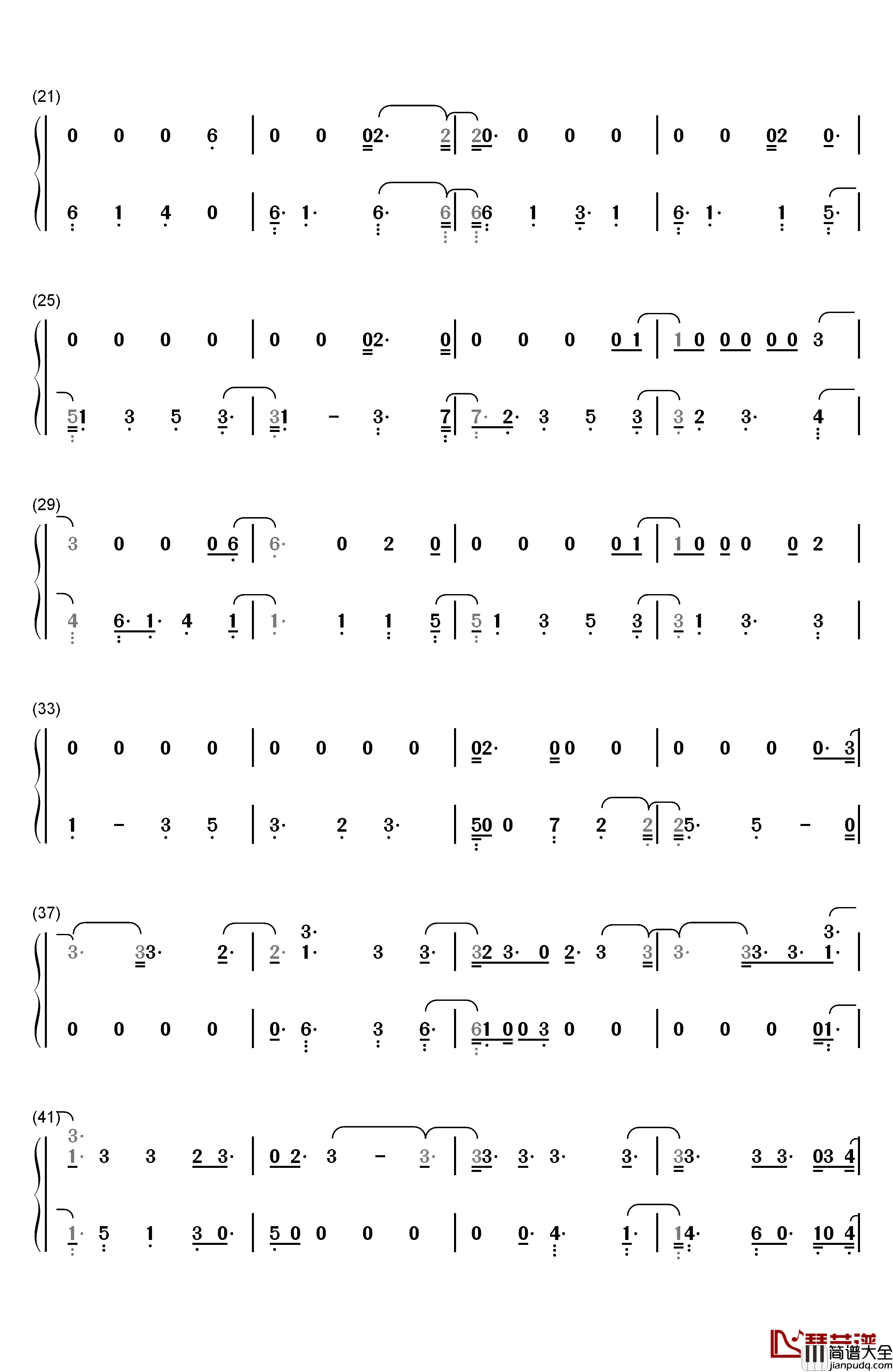 Can_You_Feel_It钢琴简谱_数字双手_Highlight