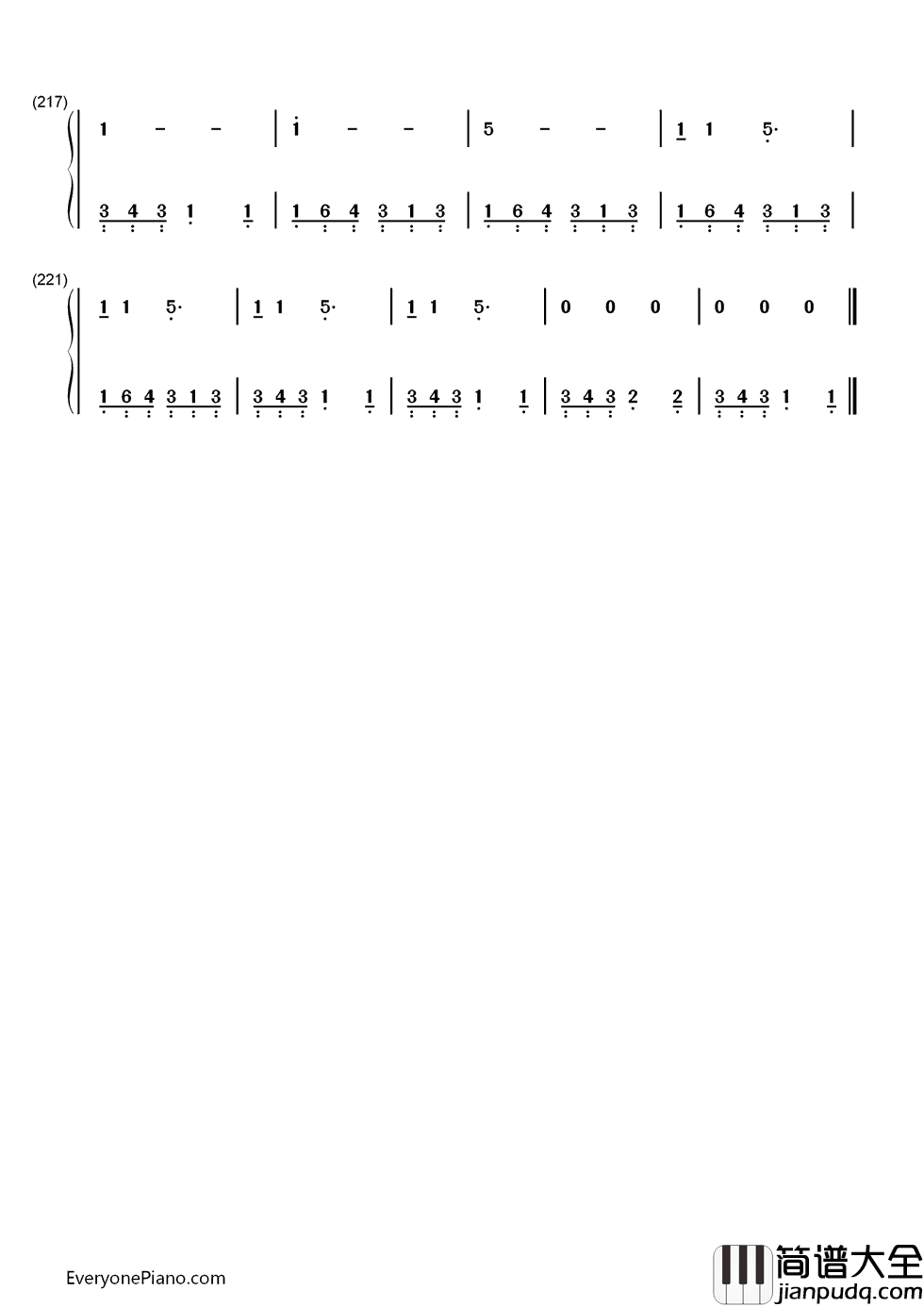 The_Kill钢琴简谱_数字双手_30_Seconds_to_Mars