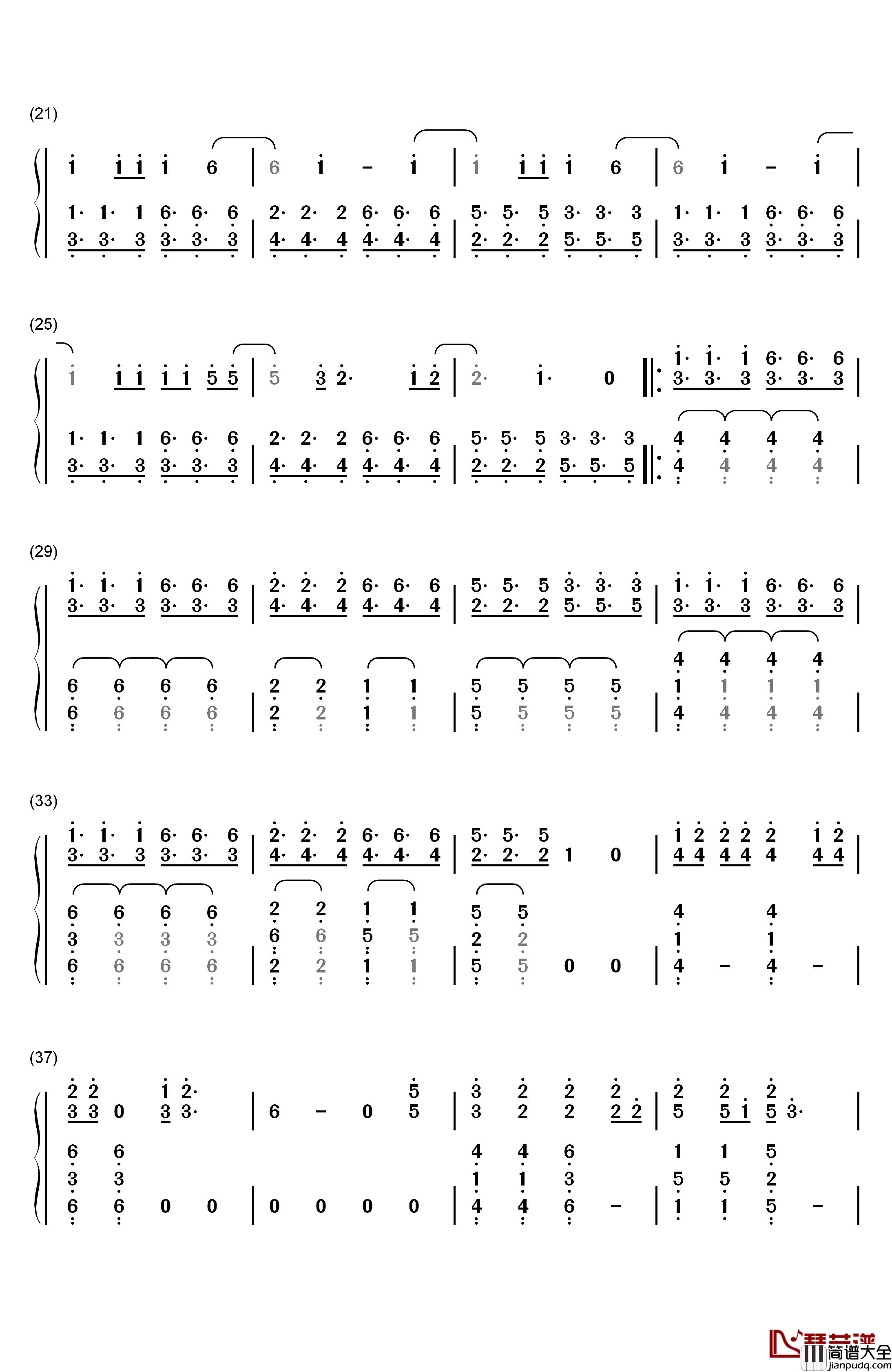Polarize钢琴简谱_数字双手_Twenty_One_Pilots