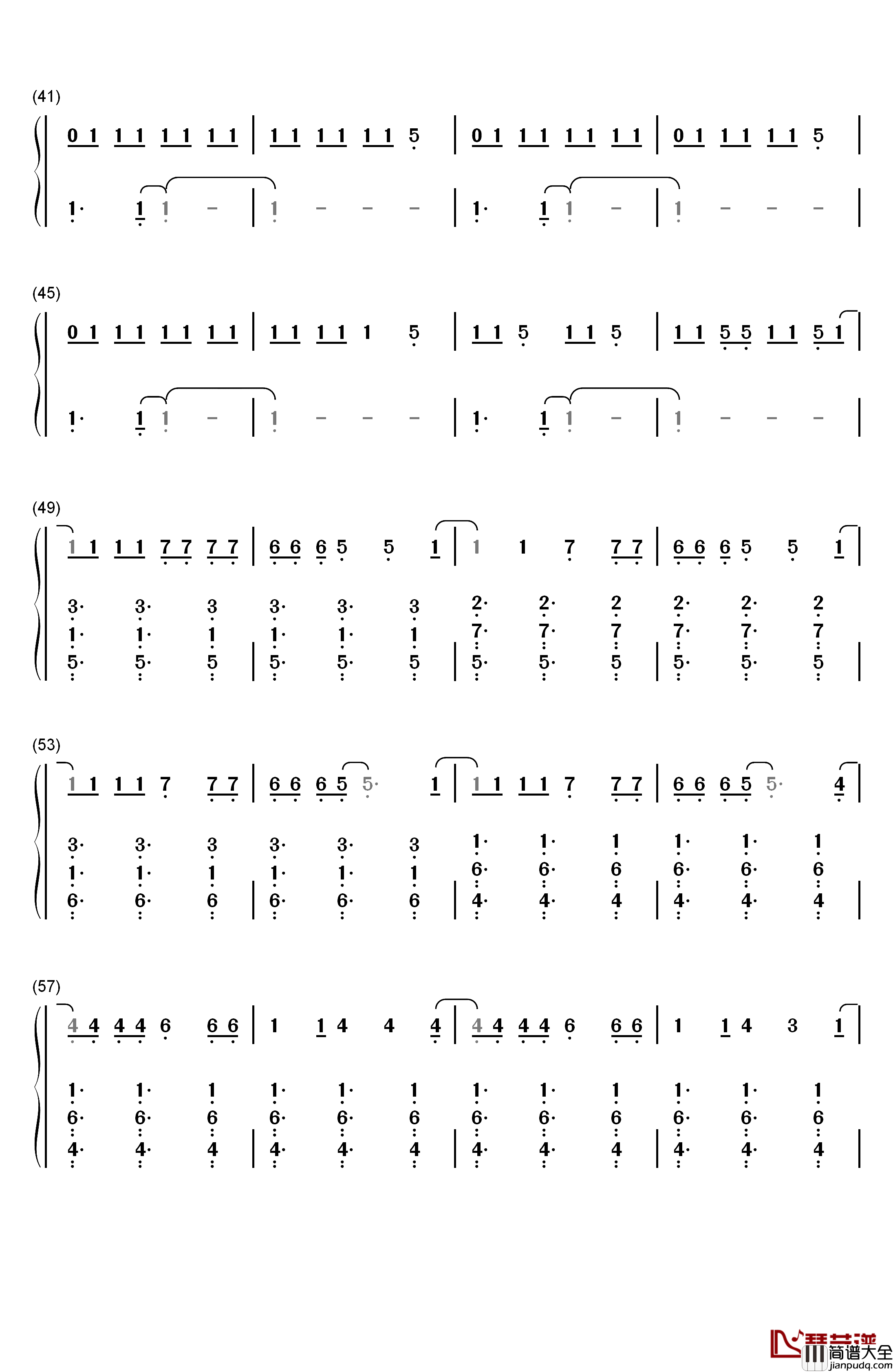 Zero钢琴简谱_数字双手_Imagine_Dragons