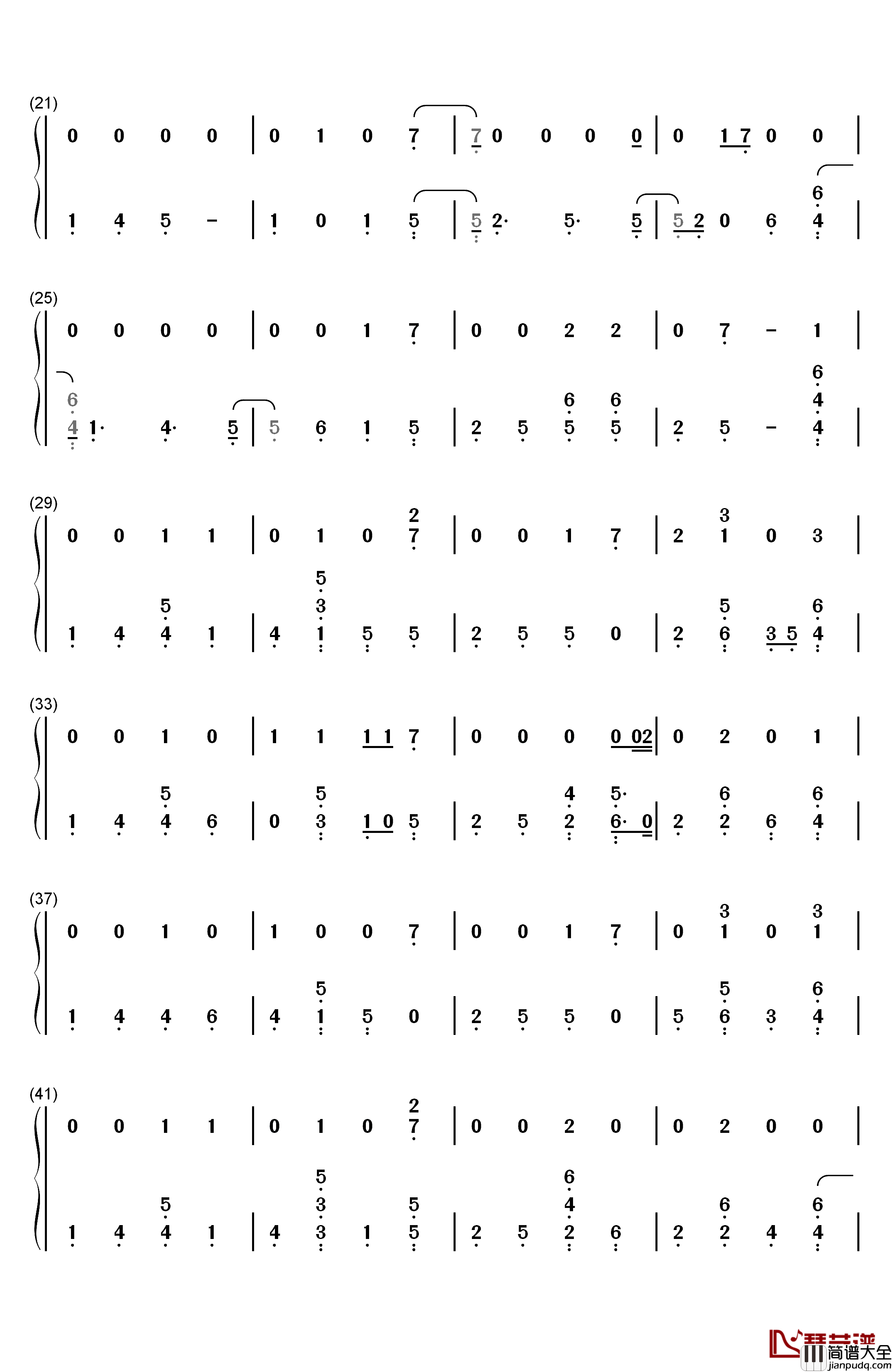So_It_Goes…钢琴简谱_数字双手_Taylor_Swift