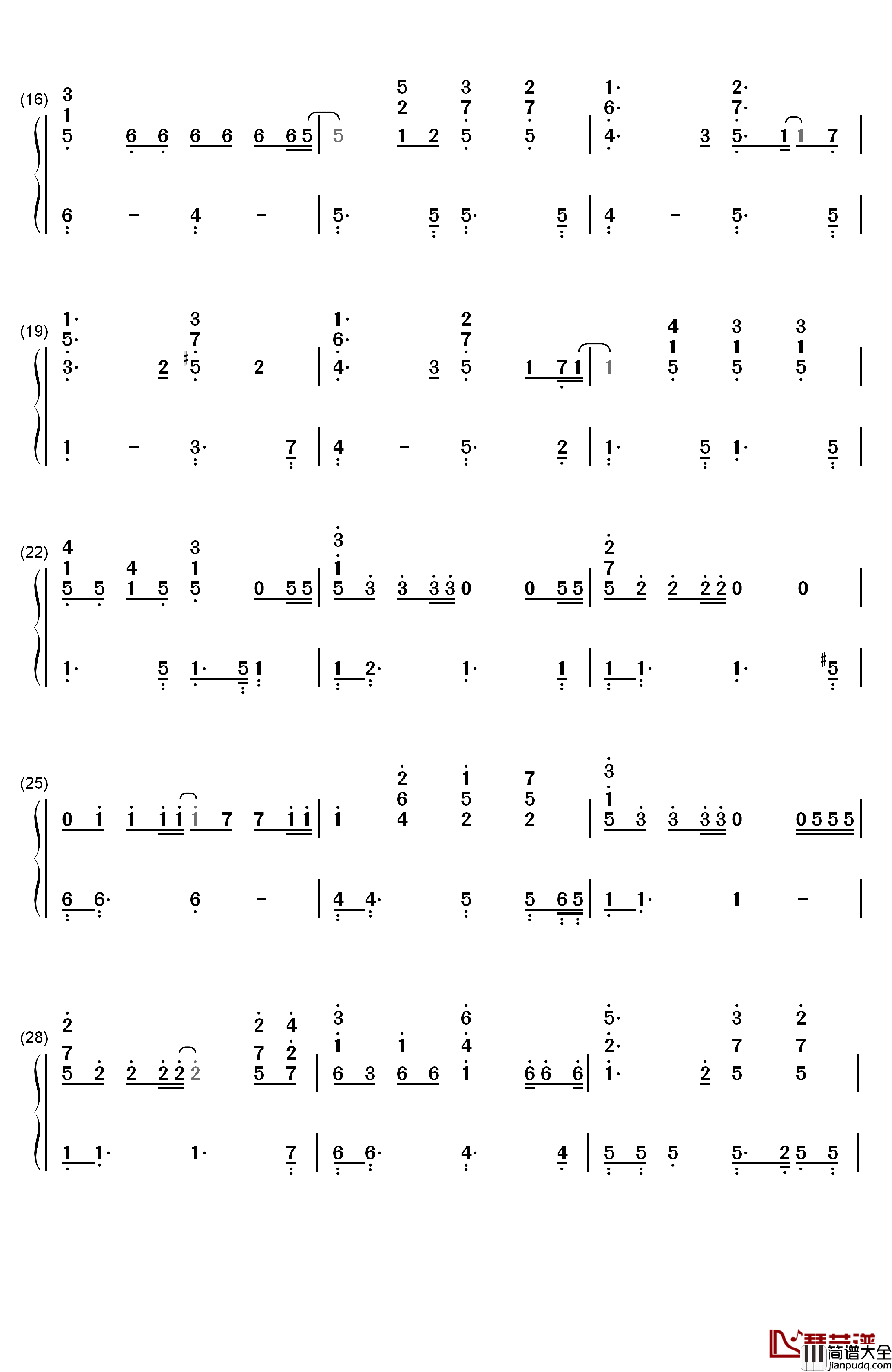Endless_Rain钢琴简谱_数字双手_X_JAPAN