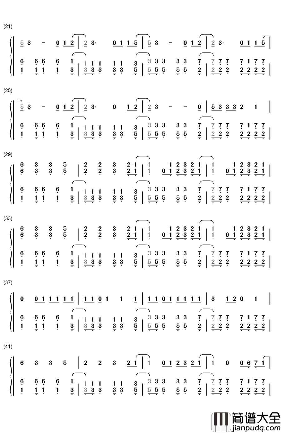 Fire_N_Gold钢琴简谱_数字双手_Bea_Miller