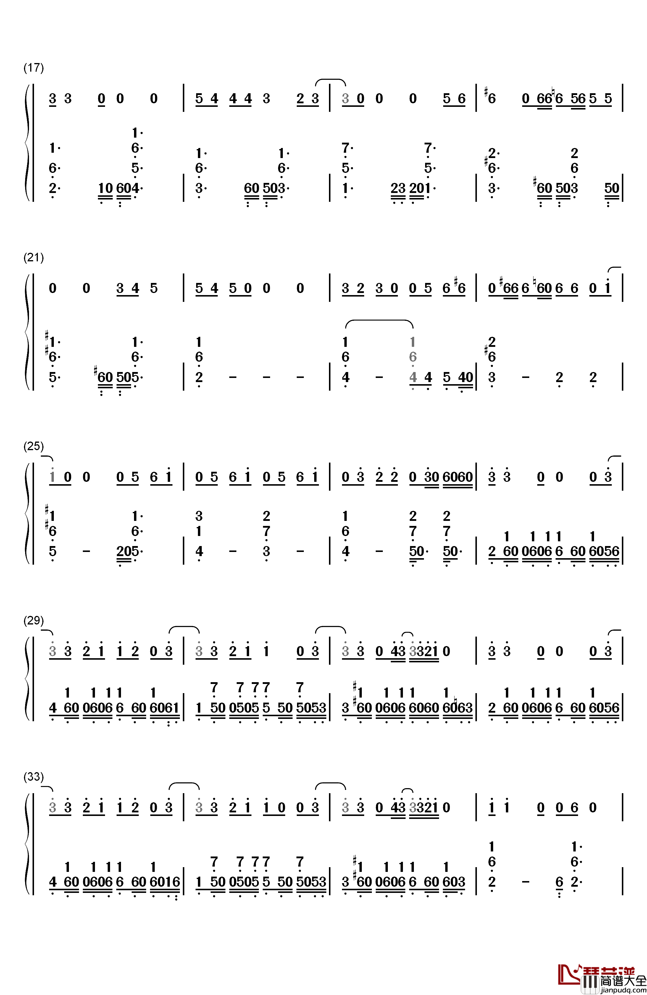 Love_Never_Felt_So_Good钢琴简谱_数字双手_Michael_Jackson