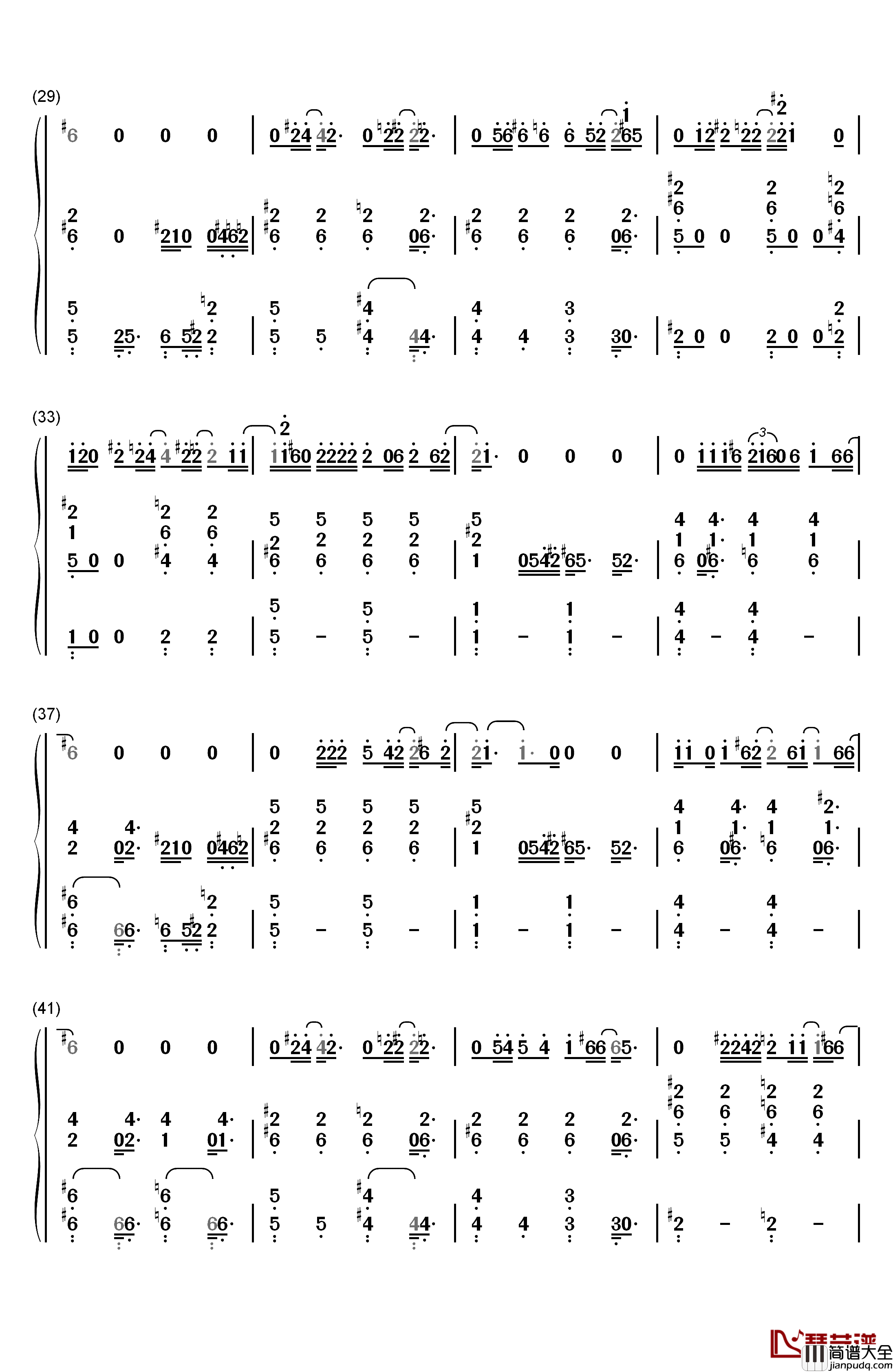 Sorry_Seems_to_Be_the_Hardest_Word钢琴简谱_数字双手_Elton_John