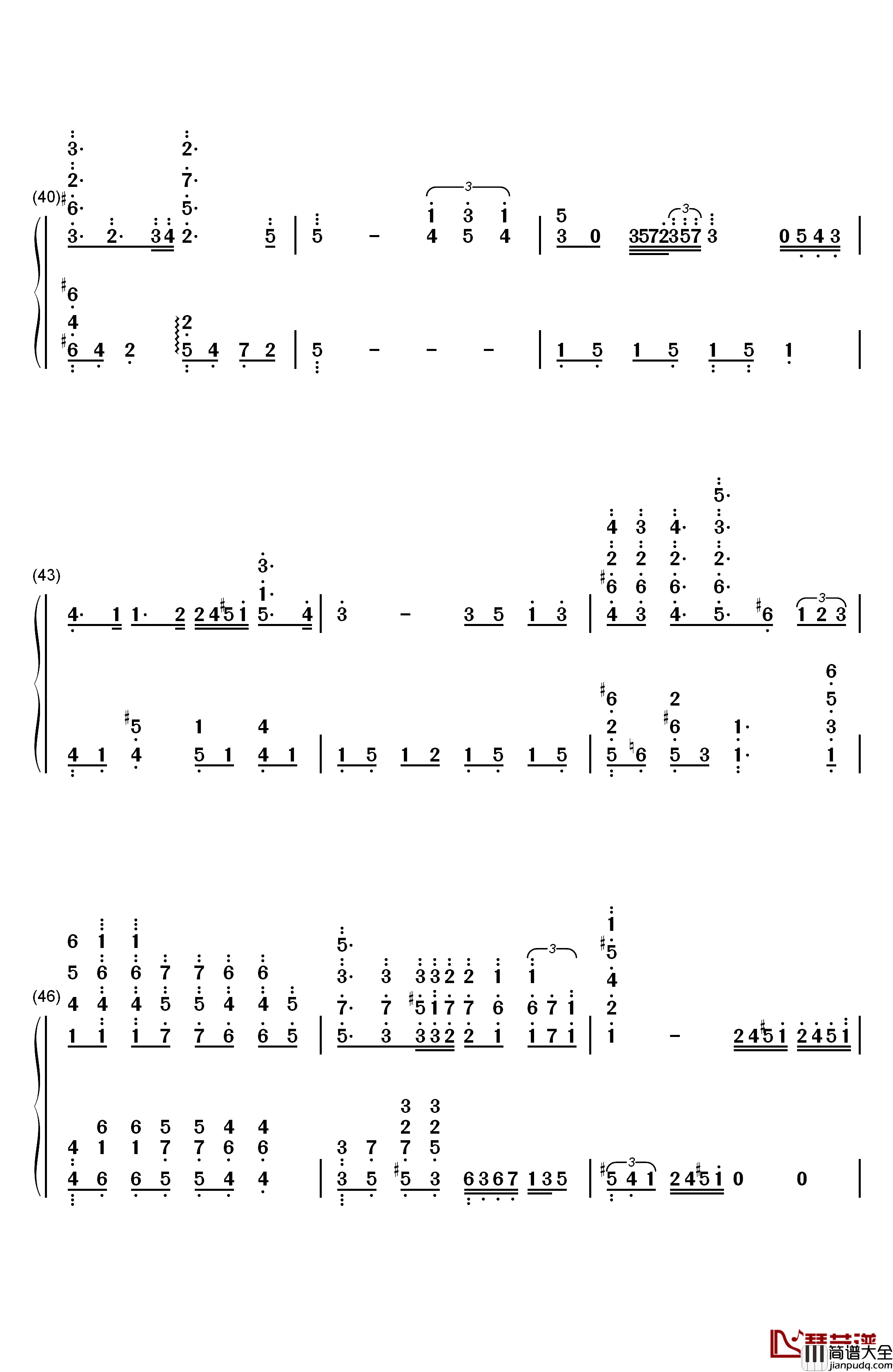 Remember_Me钢琴简谱_数字双手_Miguel_Natalia_Lafourcade