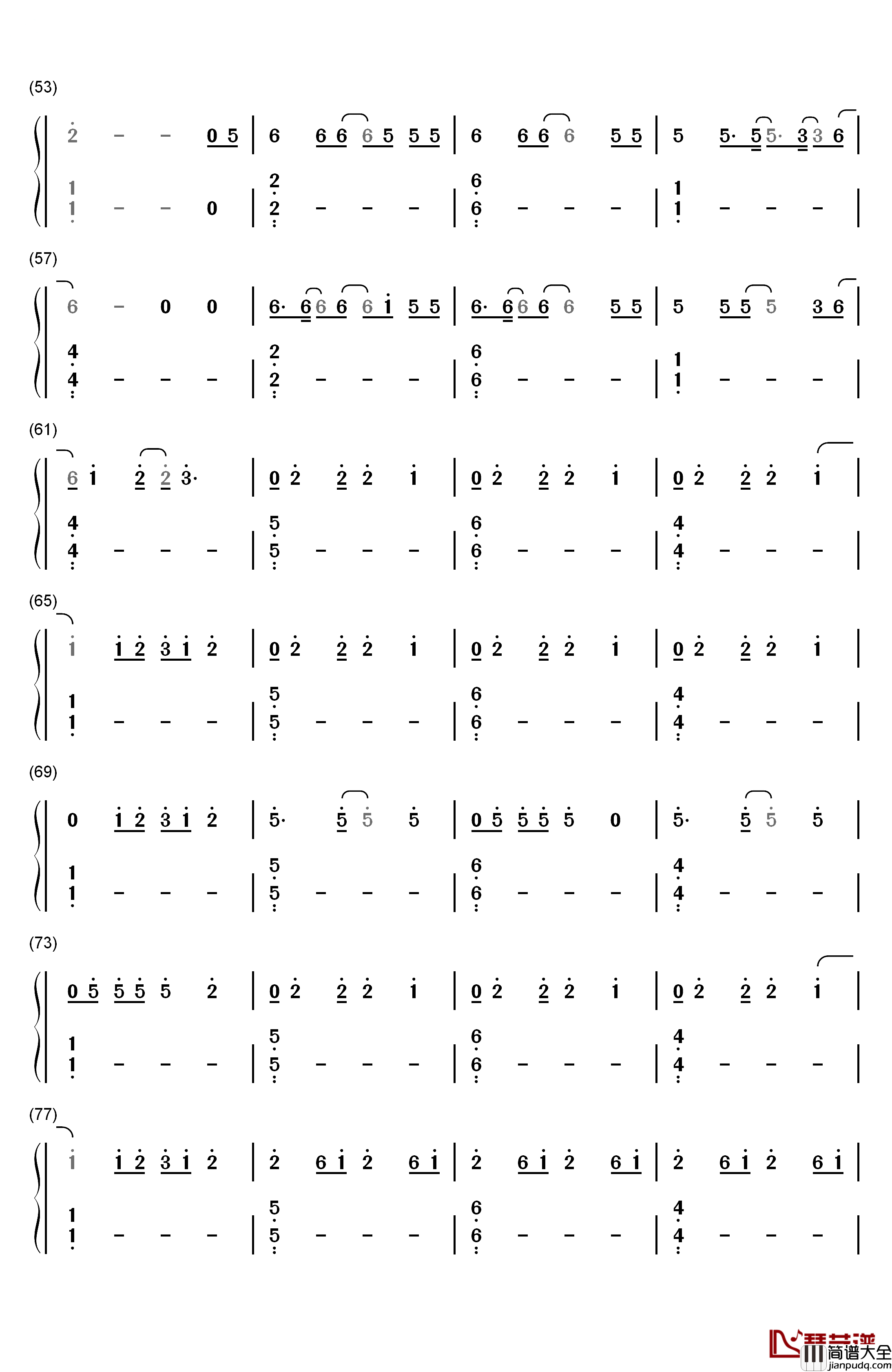 Find_Me钢琴简谱_数字双手_SIGMA_Birdy