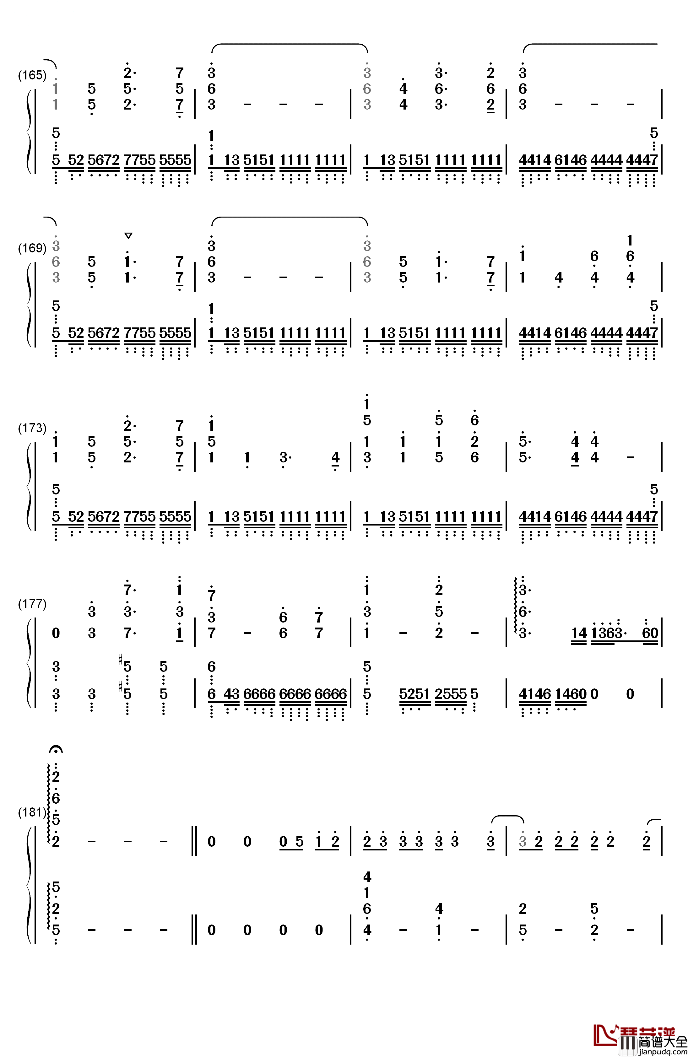 secret_base_君がくれたもの钢琴简谱_数字双手_ZONE