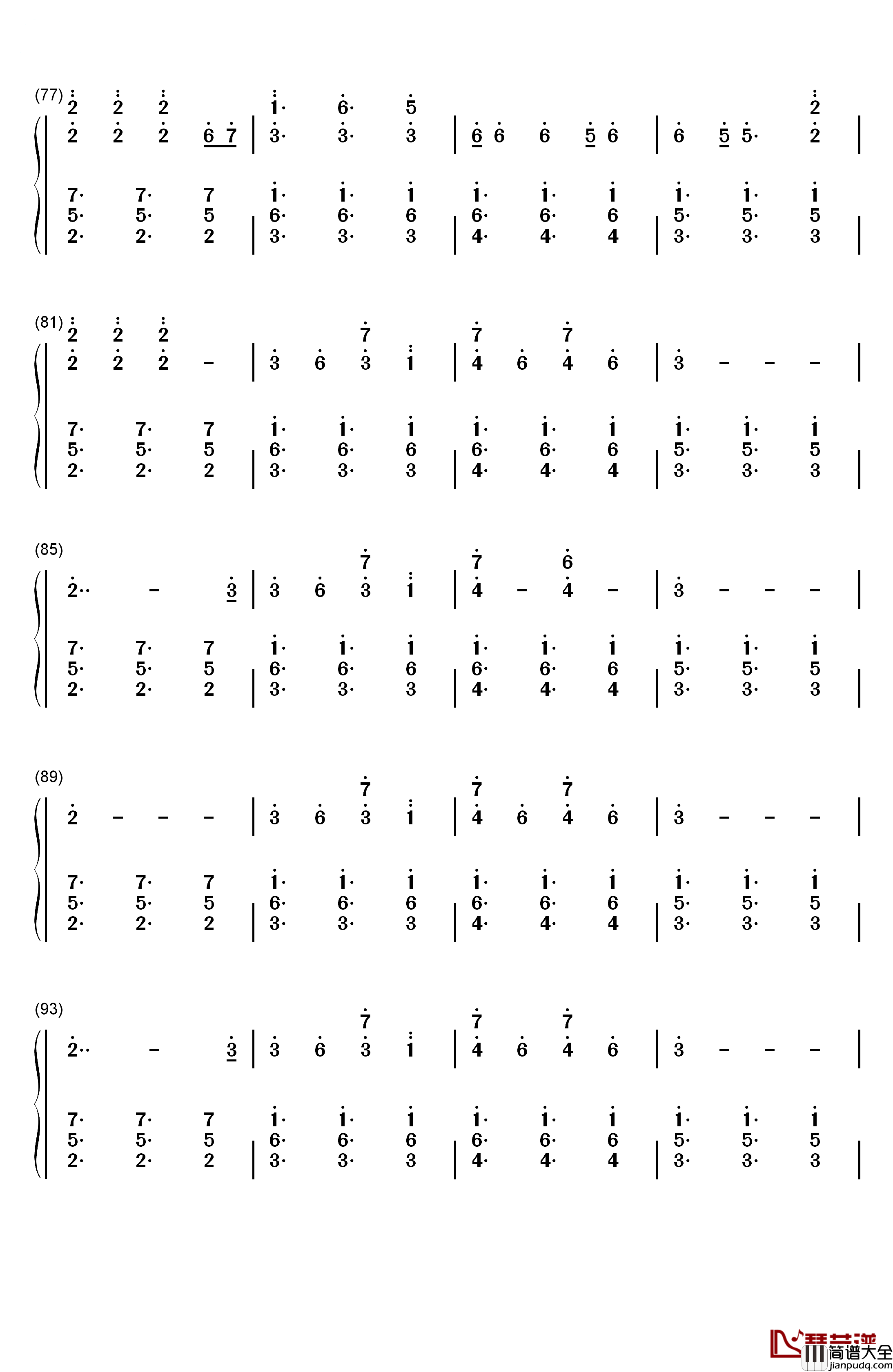 Cheap_Thrills钢琴简谱_数字双手_Sia