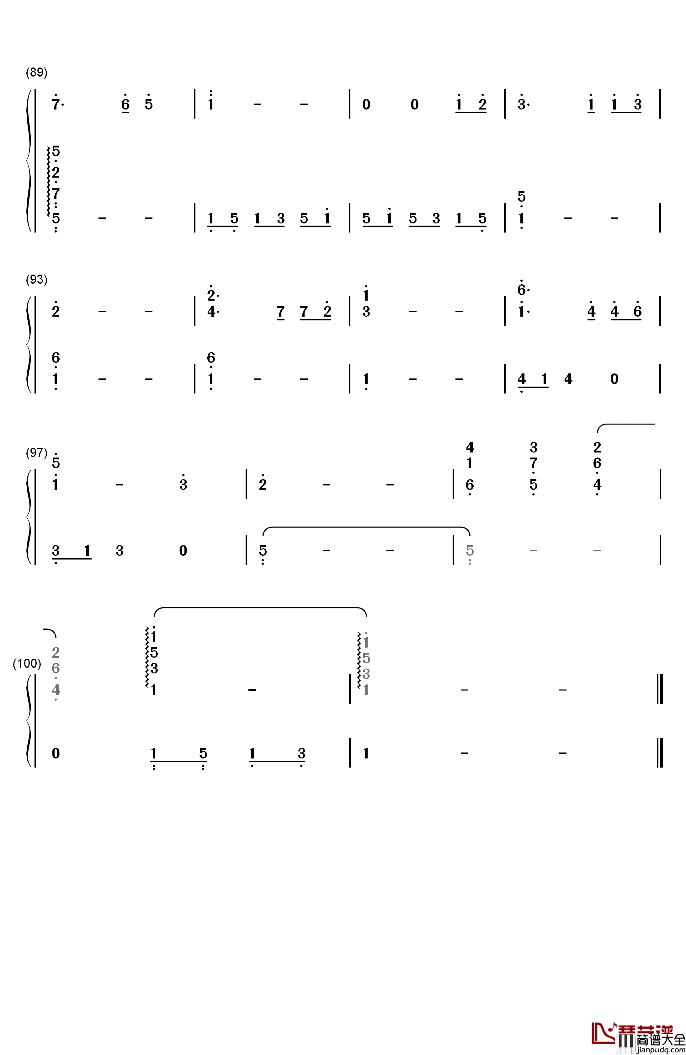 向日葵之家的圆舞曲钢琴简谱_数字双手_藤泽麻衣__久石让_宫崎骏