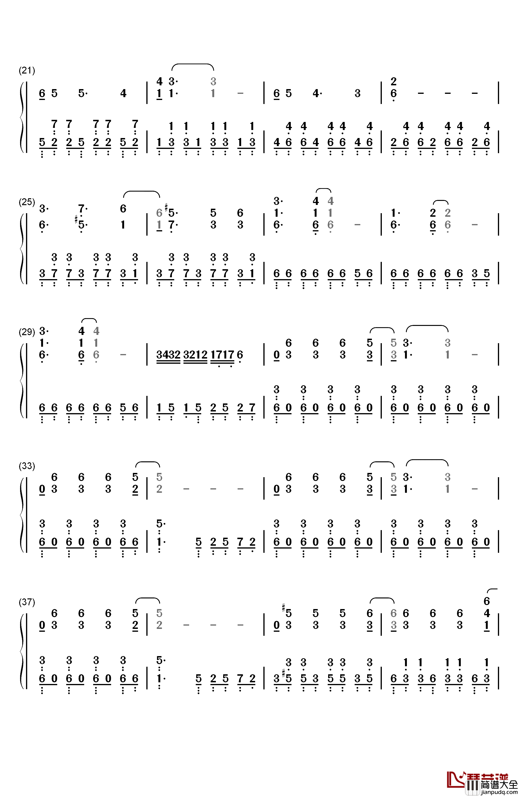Rats钢琴简谱_数字双手_Ghost