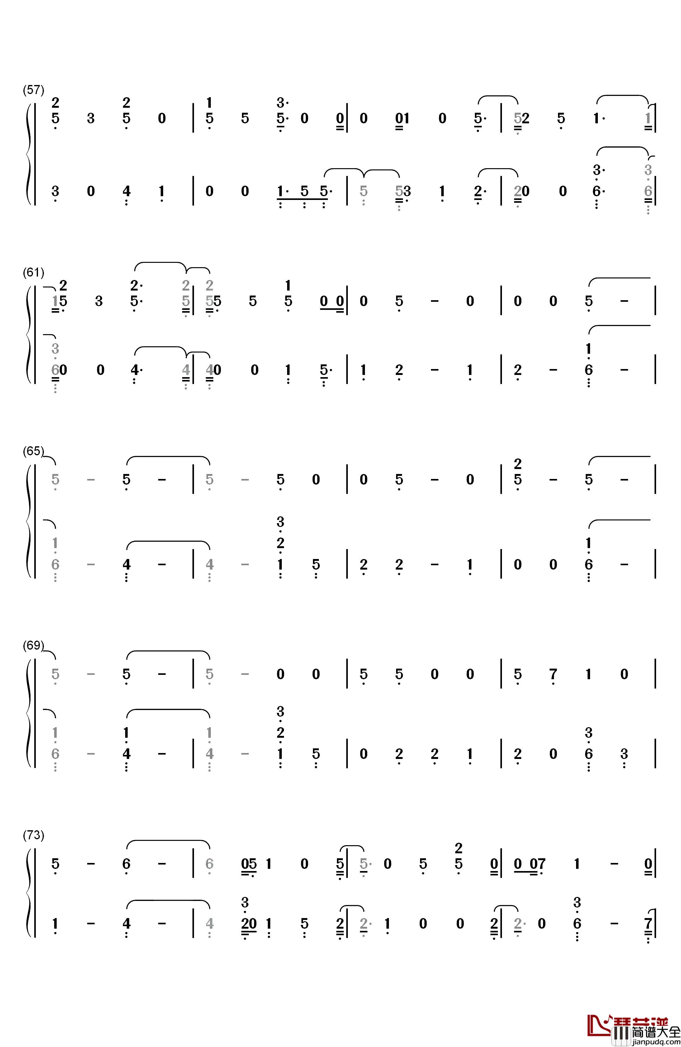 Back_to_You钢琴简谱_数字双手_Selena_Gomez
