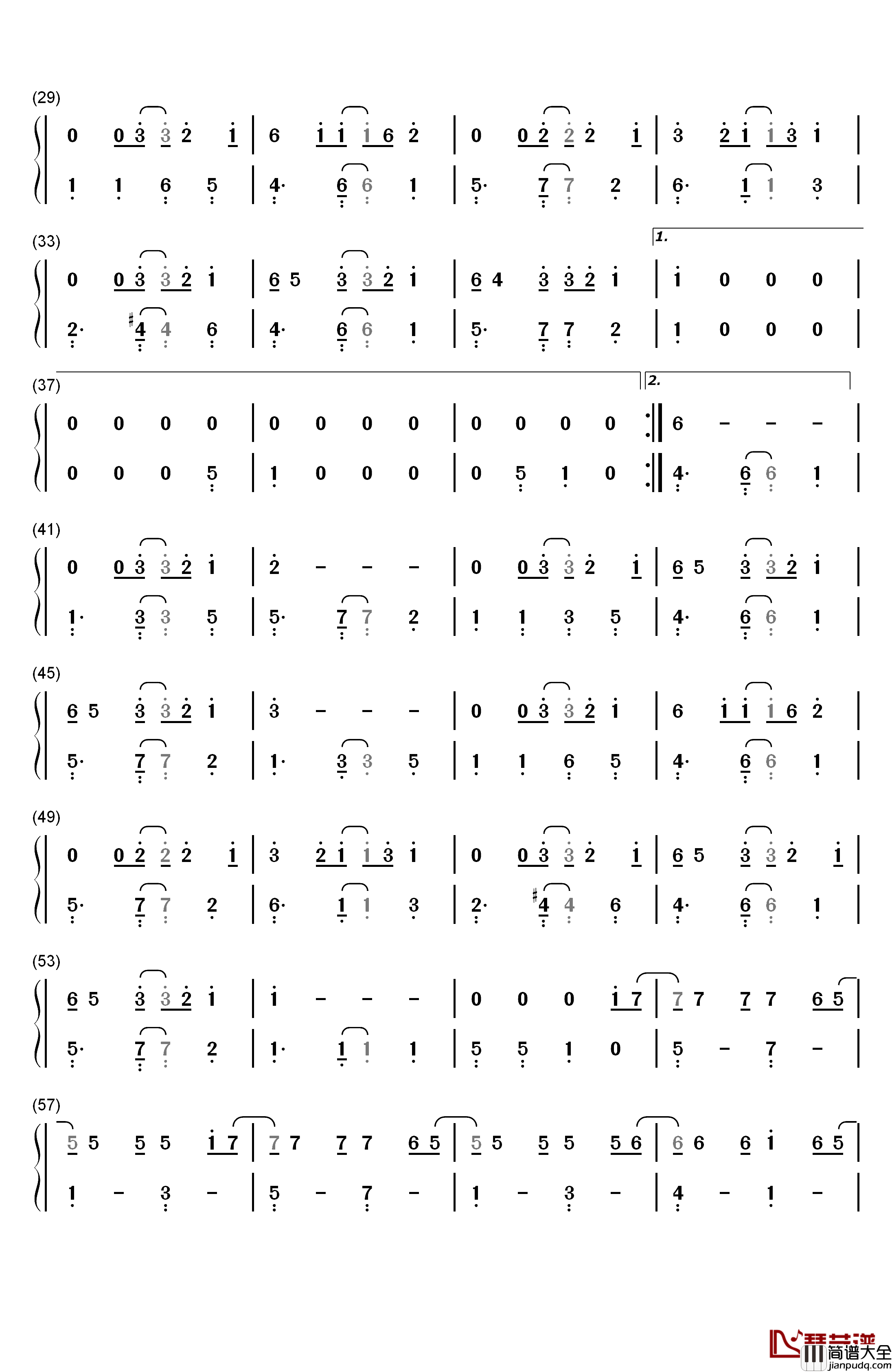 Under_the_Sea钢琴简谱_数字双手_Alan_Menken