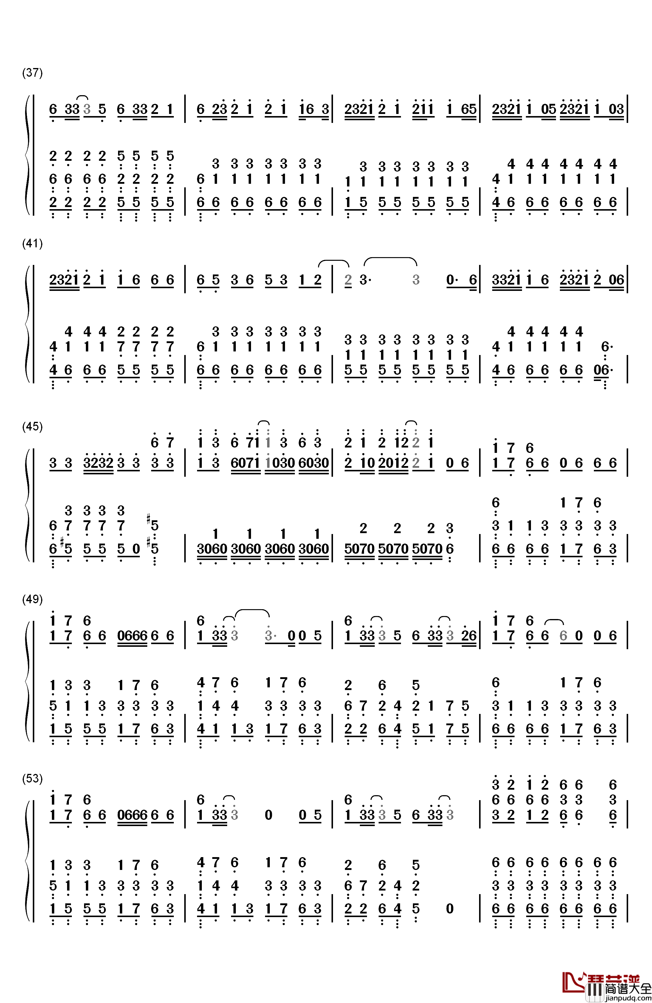 Centuries钢琴简谱_数字双手_Fall_Out_Boy