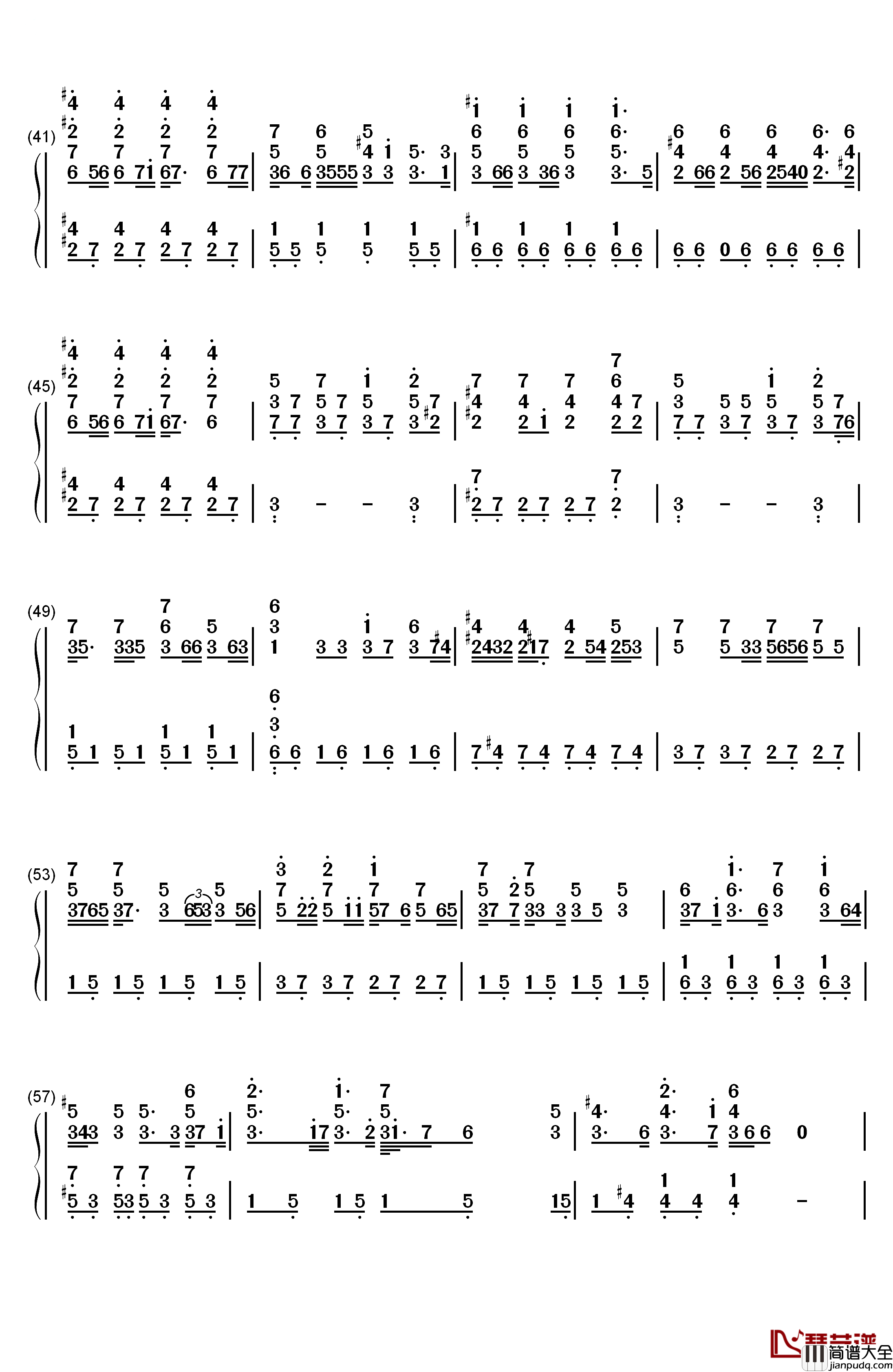 Hurt钢琴简谱_数字双手_Christina_Aguilera