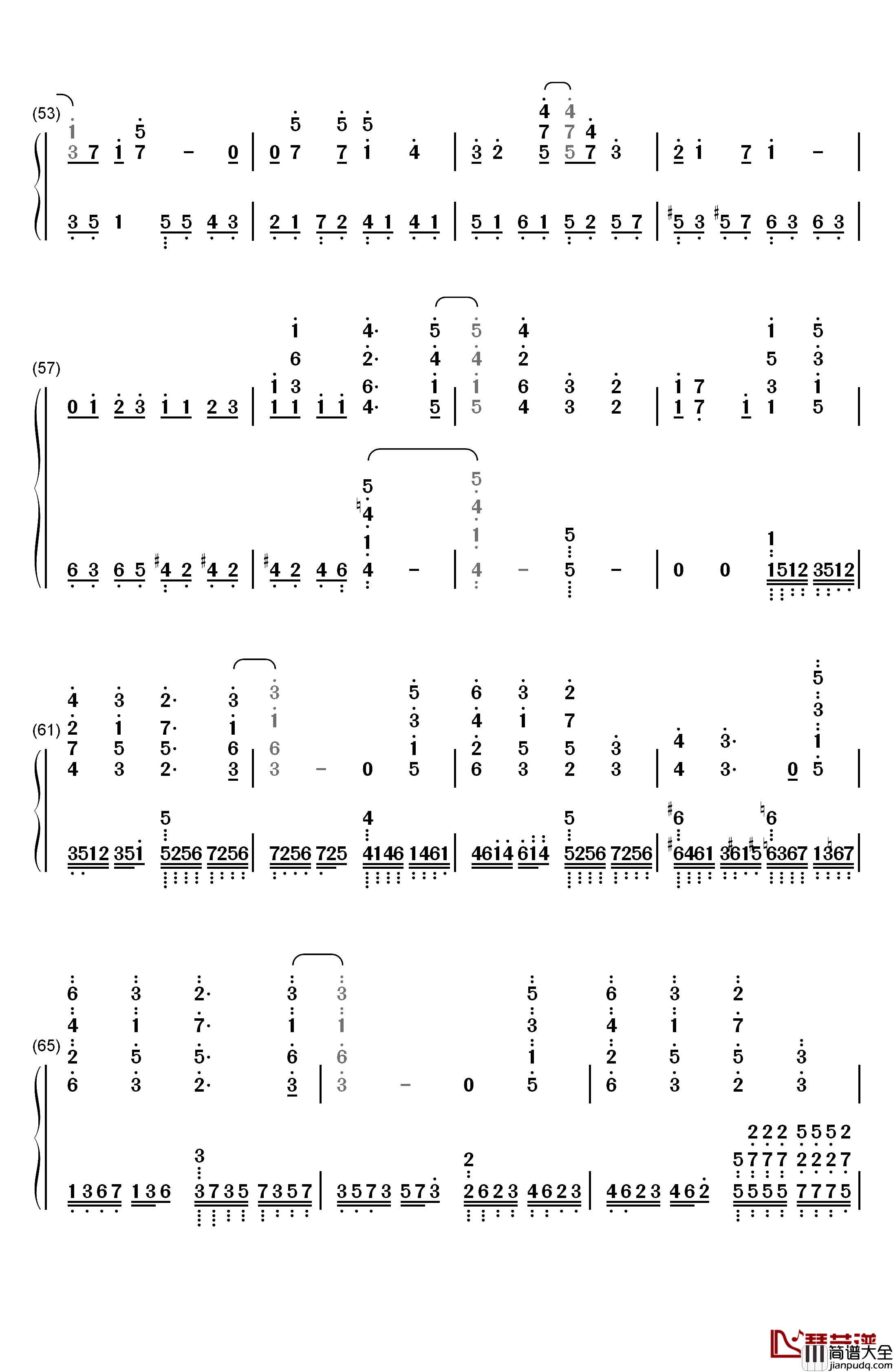 それは仆たちの奇迹钢琴简谱_数字双手_μ's