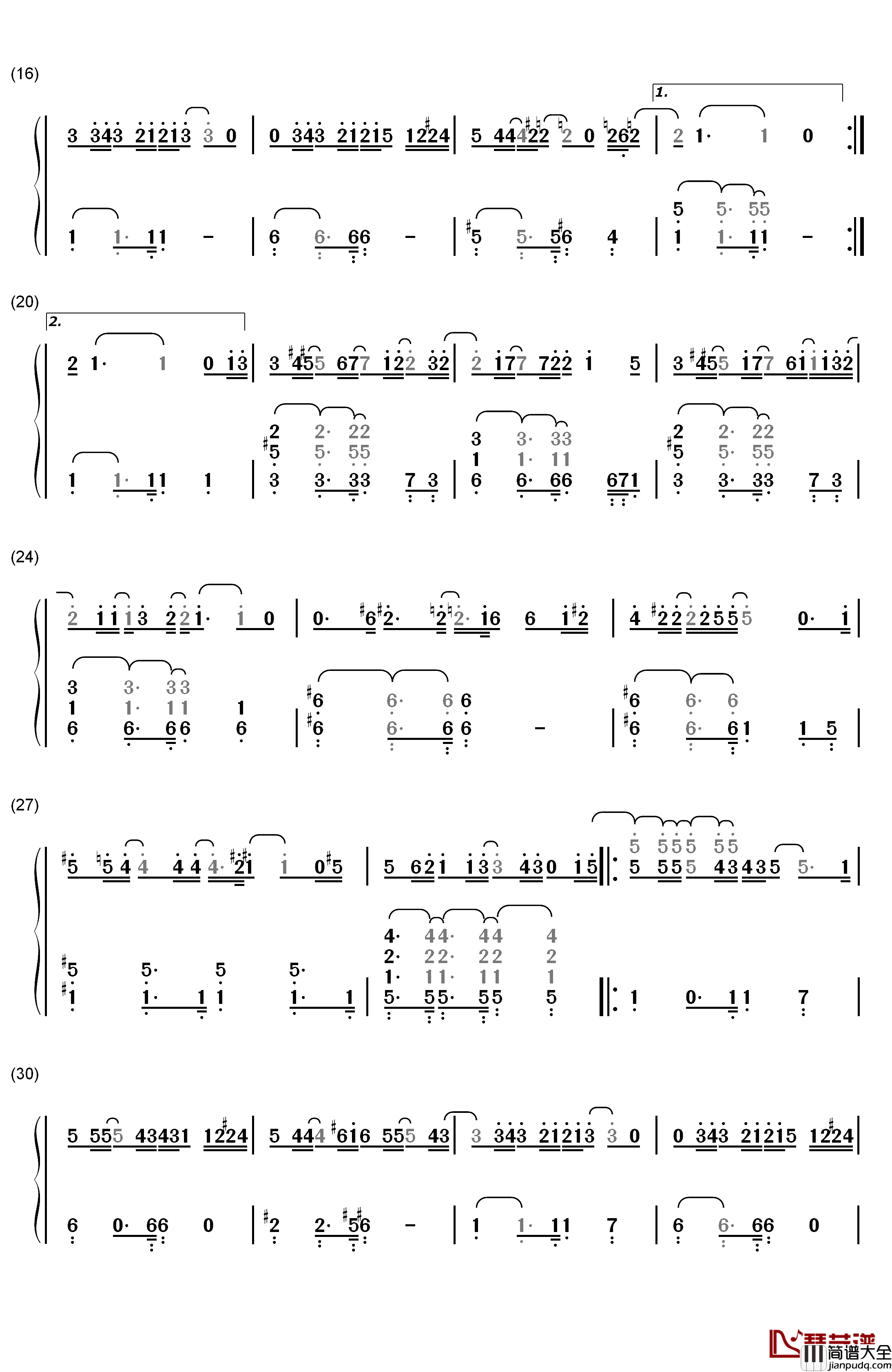 Butterfly钢琴简谱_数字双手_Mariah_Carey